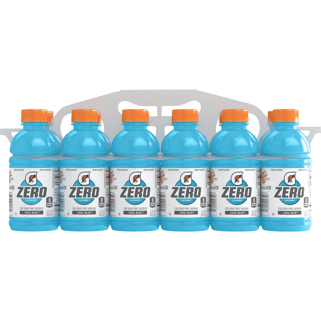 Gatorade Zero Sugar Thirst Quencher Lemon Lime Sports Drinks, 12 fl oz, 12 Count Bottles