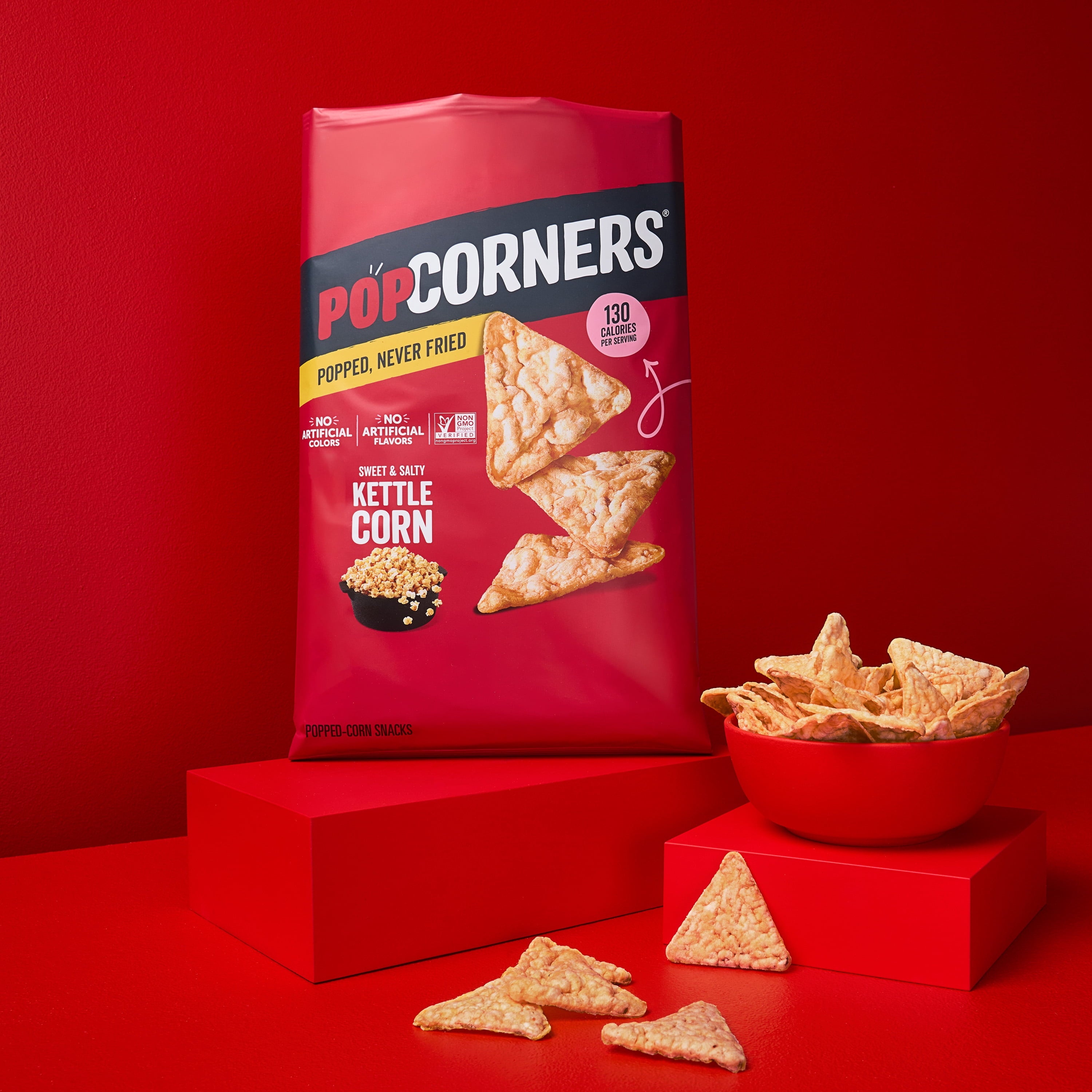 PopCorners Popped Corn Snack Chips, 3 Flavor Variety Pack, 15 Count Multipack
