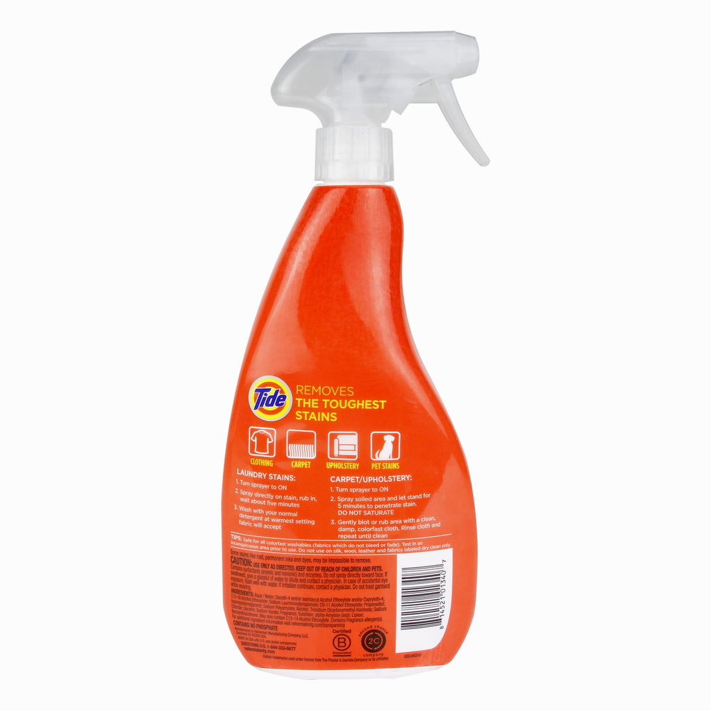 Tide +Ultra Oxi All-Fabric Laundry Stain Remover Spray, 22 fl oz