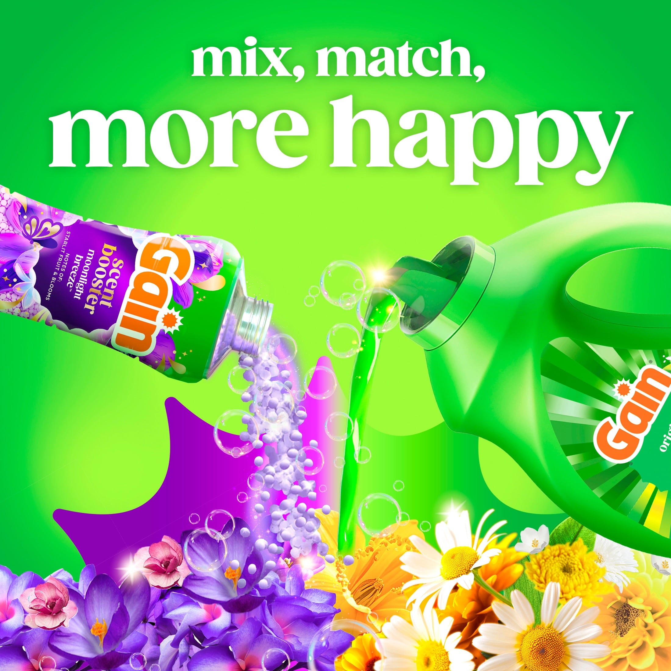 Gain Laundry Detergent Liquid, Now with Odor Defense, Original Scent, 81 fl oz, 61 Loads