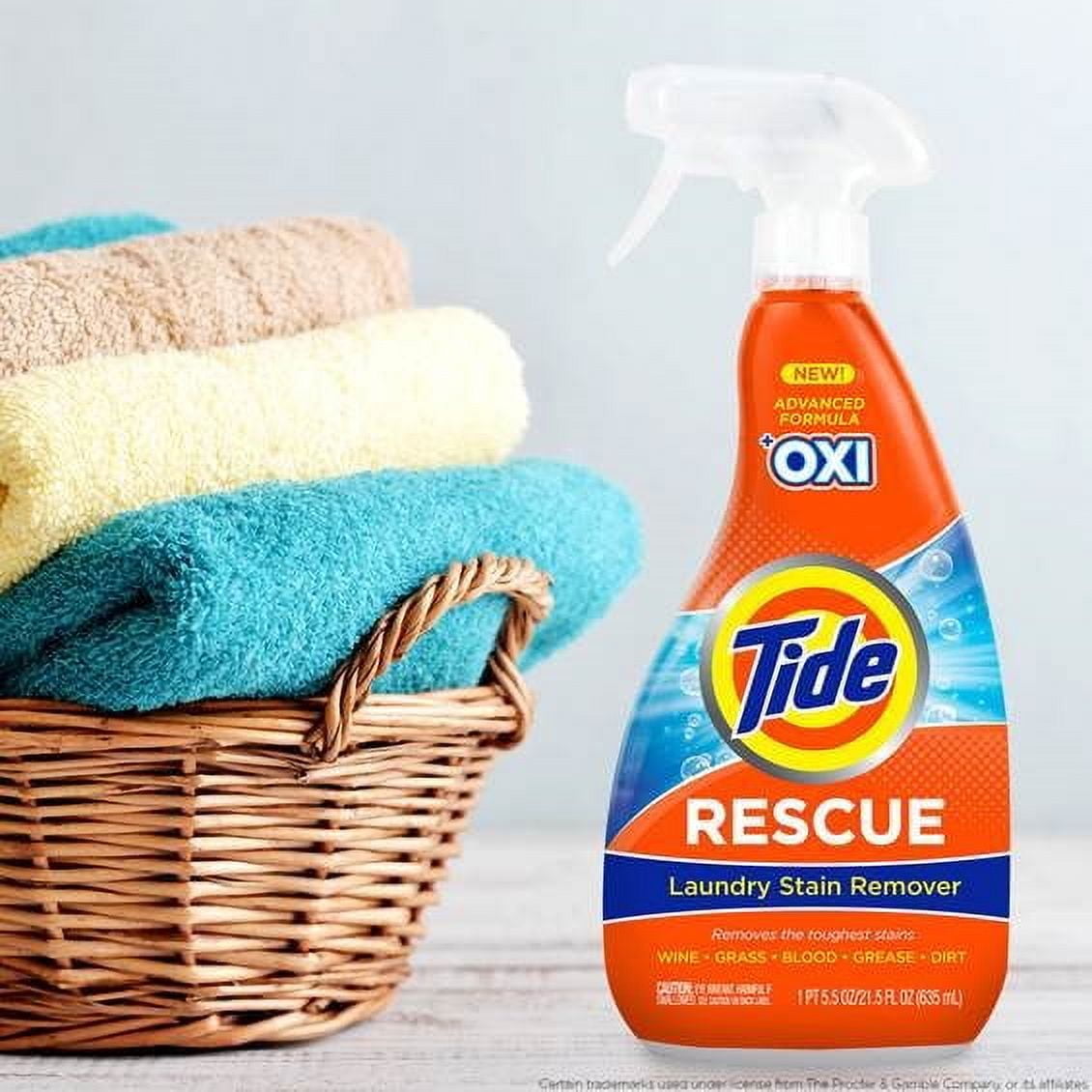 Tide +Ultra Oxi All-Fabric Laundry Stain Remover Spray, 22 fl oz