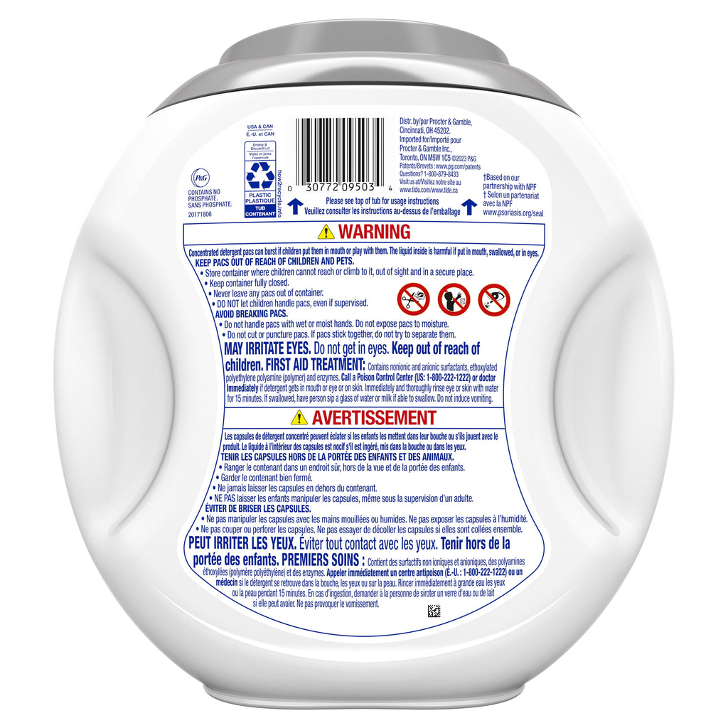 Tide PODS® Ultra OXI Free Laundry Detergent Pacs, 57 Count