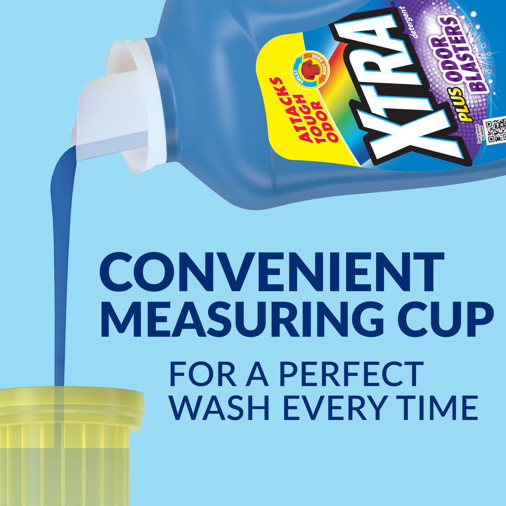 XTRA Laundry Detergent Liquid Plus Odor Blasters, 131 Loads, 203.1 Fl Oz