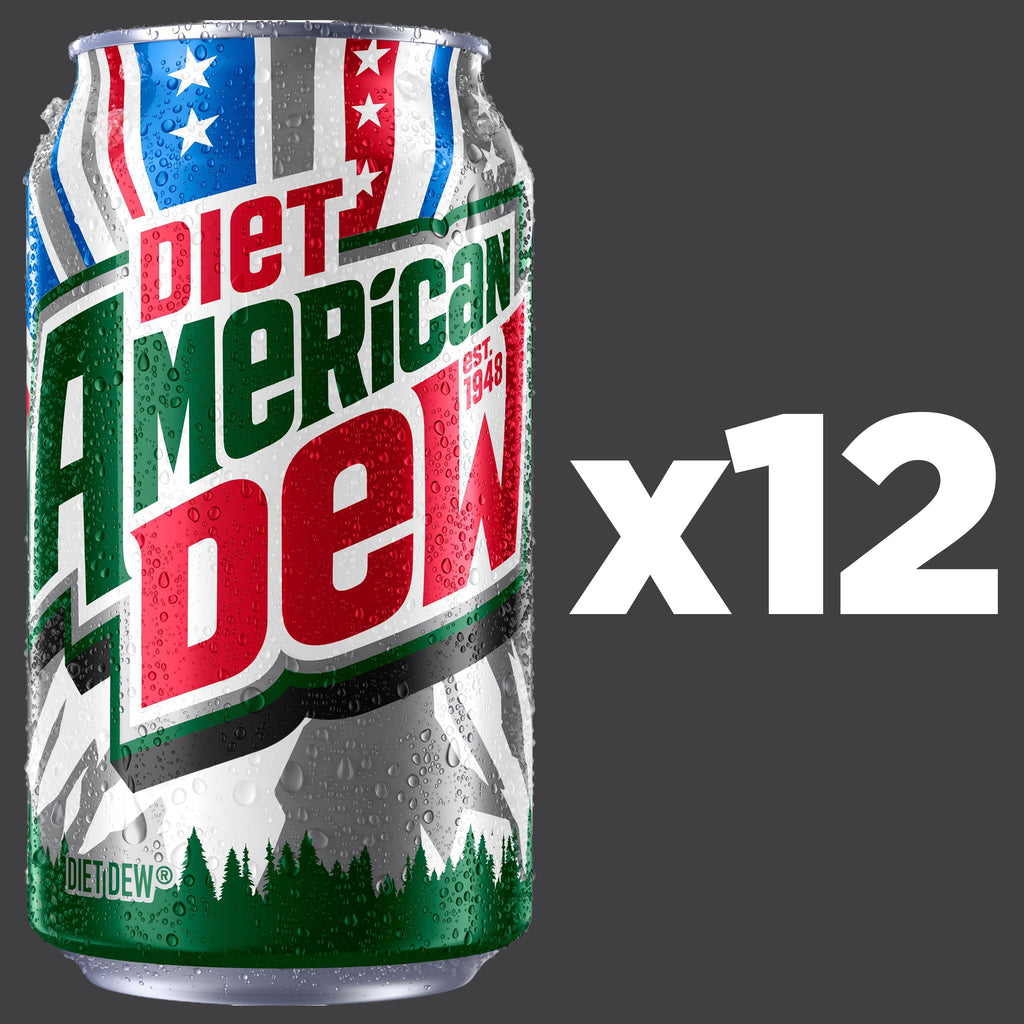 Diet Mountain Dew Citrus Soda Pop, 12 fl oz cans, 12 pack