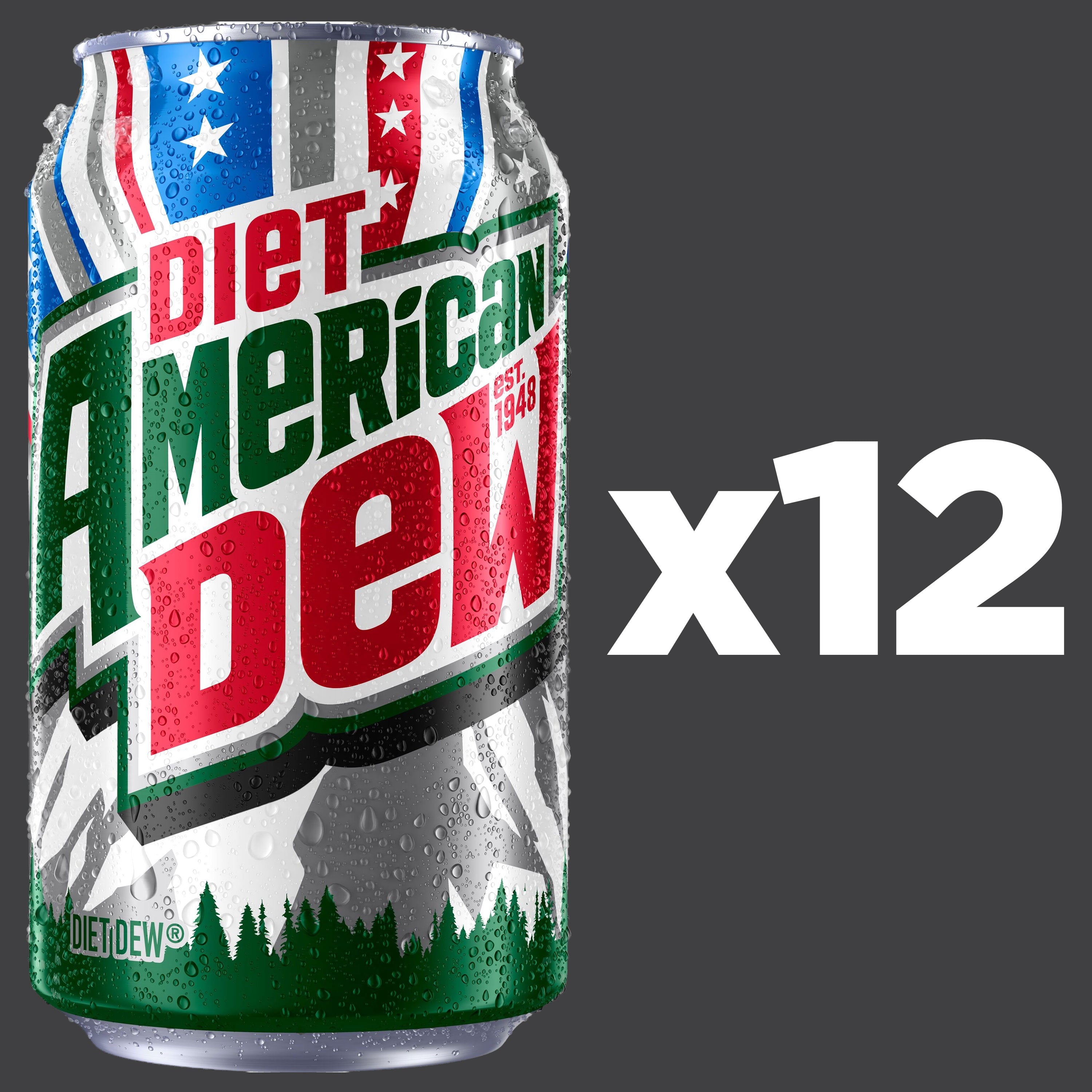 Diet Mountain Dew Citrus Soda Pop, 12 fl oz cans, 12 pack