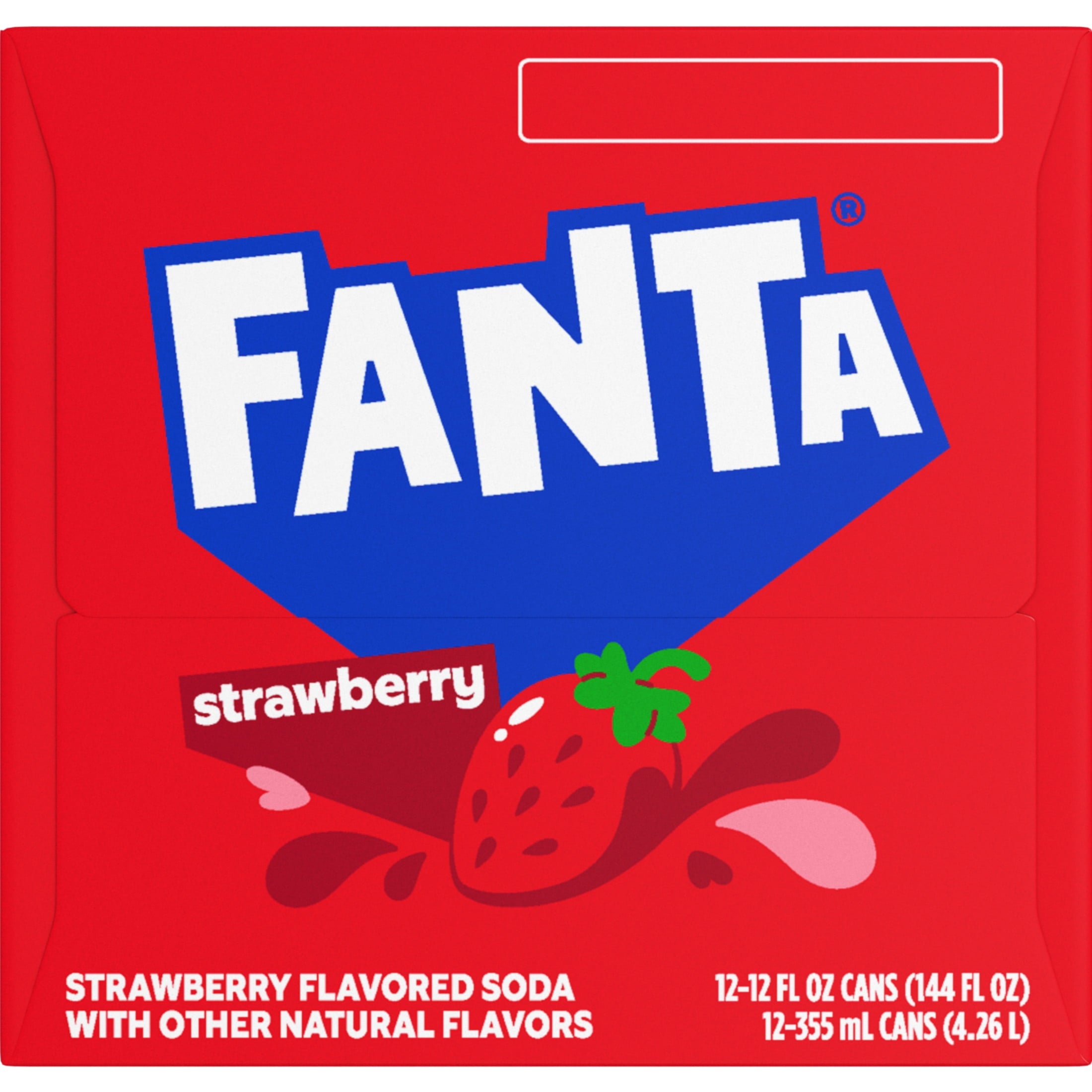 Fanta Strawberry Soda Pop Fridge Pack Cans, 12 fl oz, 12 Pack