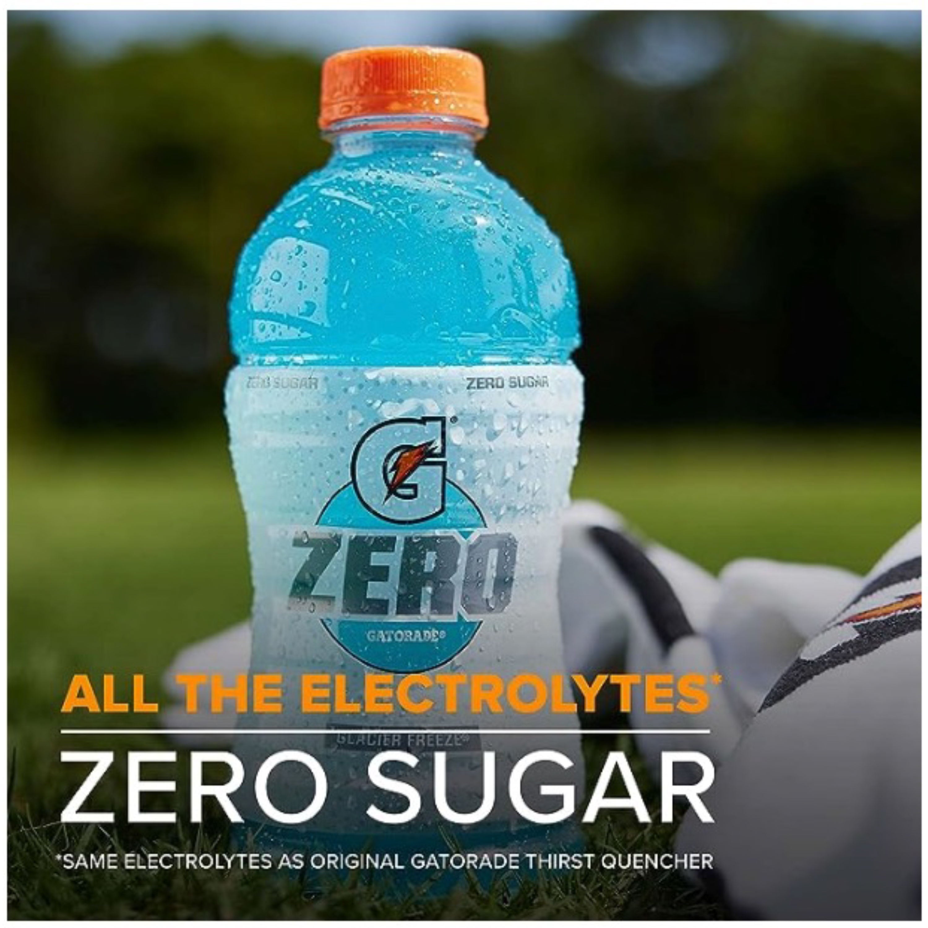 Gatorade Zero Sugar Thirst Quencher Lemon Lime Sports Drinks, 12 fl oz, 12 Count Bottles