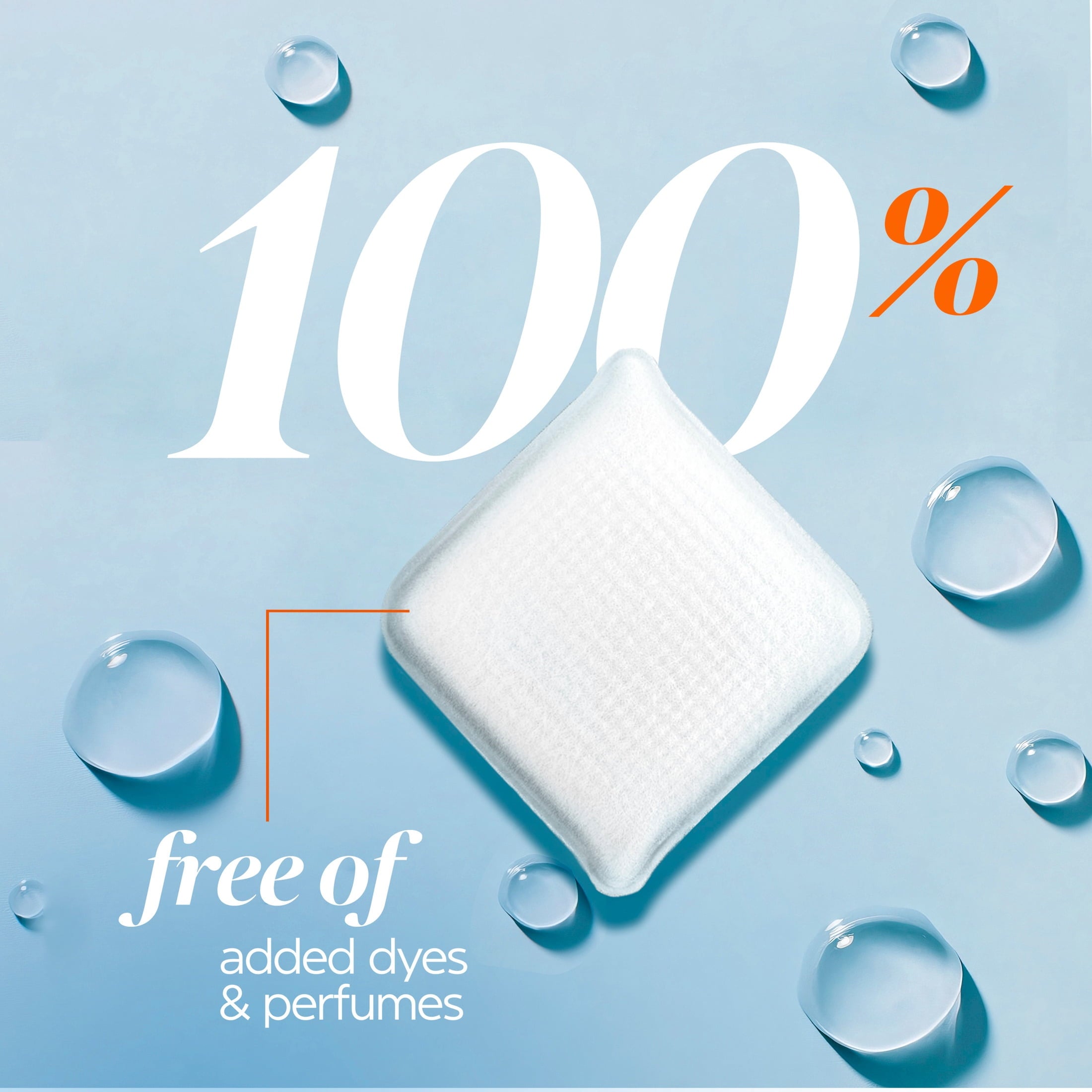 Tide evo Laundry Detergent Tiles, Free & Gentle, Hypoallergenic, Unscented, 40 Count
