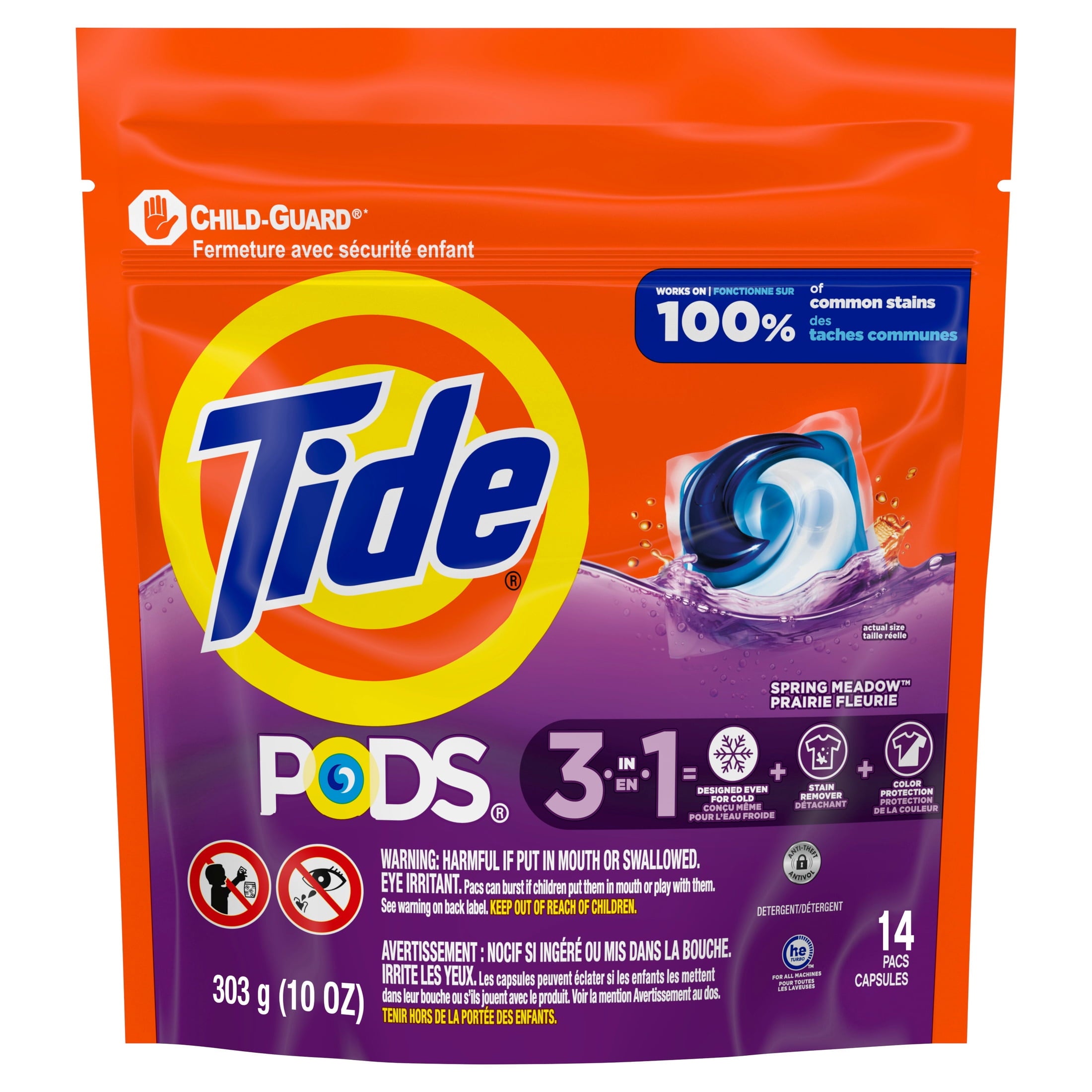 Tide PODS Laundry Detergent Soap Pacs, Spring Meadow Scent, 76 Count