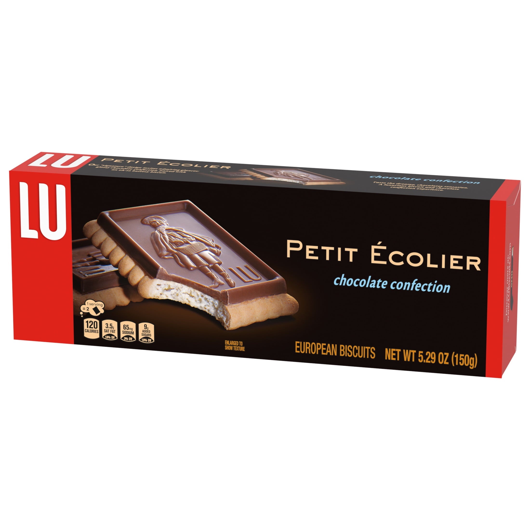 Lu Petit Ecolier European Milk Chocolate Biscuit Cookies, 5.29 oz