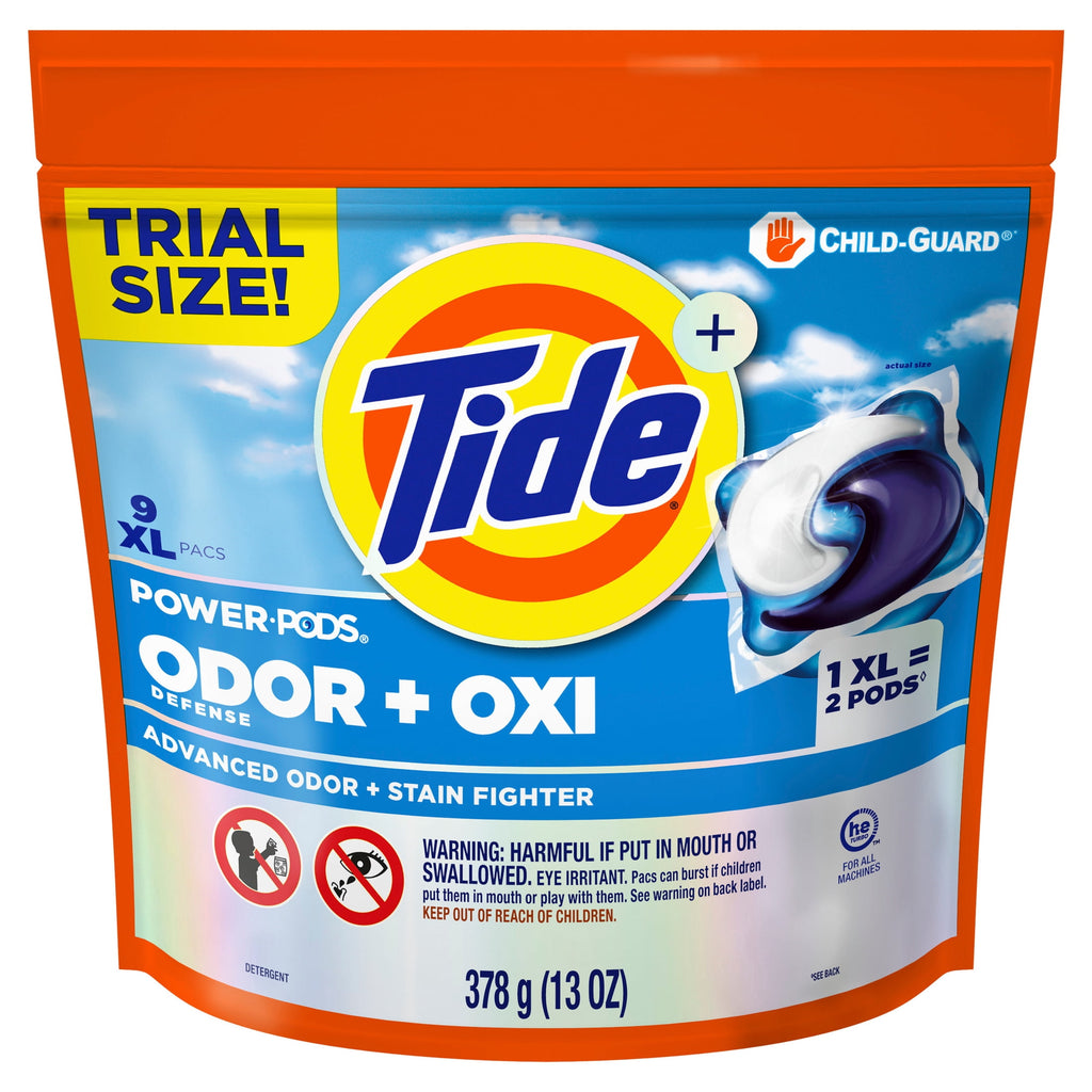 Tide Power PODS Laundry Detergent Soap Pacs with Odor Defense + Oxi, Original Scent, 57 Count