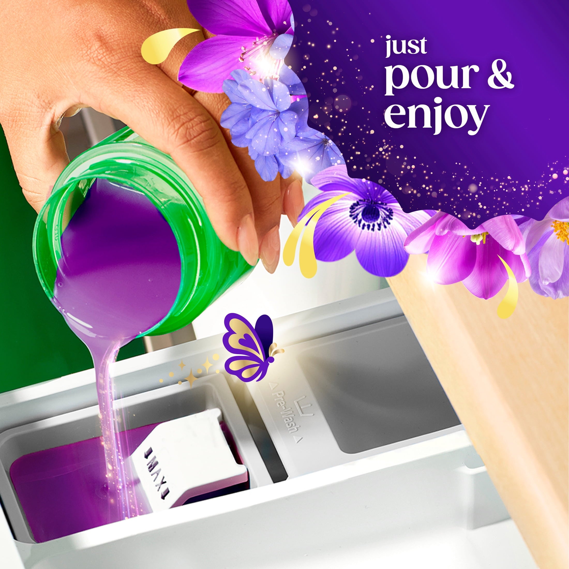 Gain Plus Liquid Laundry Detergent, Now with Odor Defense + OXI, Moonlight Breeze Scent, 99 fl oz, 75 Loads