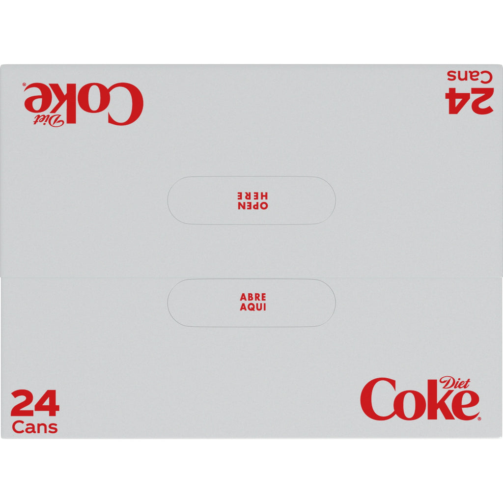 Diet Coke Soda Pop Cans, 12 fl oz, 24 Pack