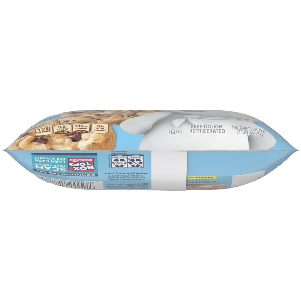 Pillsbury Ready to Bake Chocolate Chip Cookie Dough, Makes 24 Cookies, 16 oz