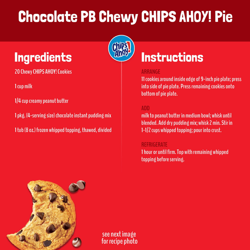 CHIPS AHOY! Chewy Fudgy Chocolate Chip Cookies, Party Size, 26 oz