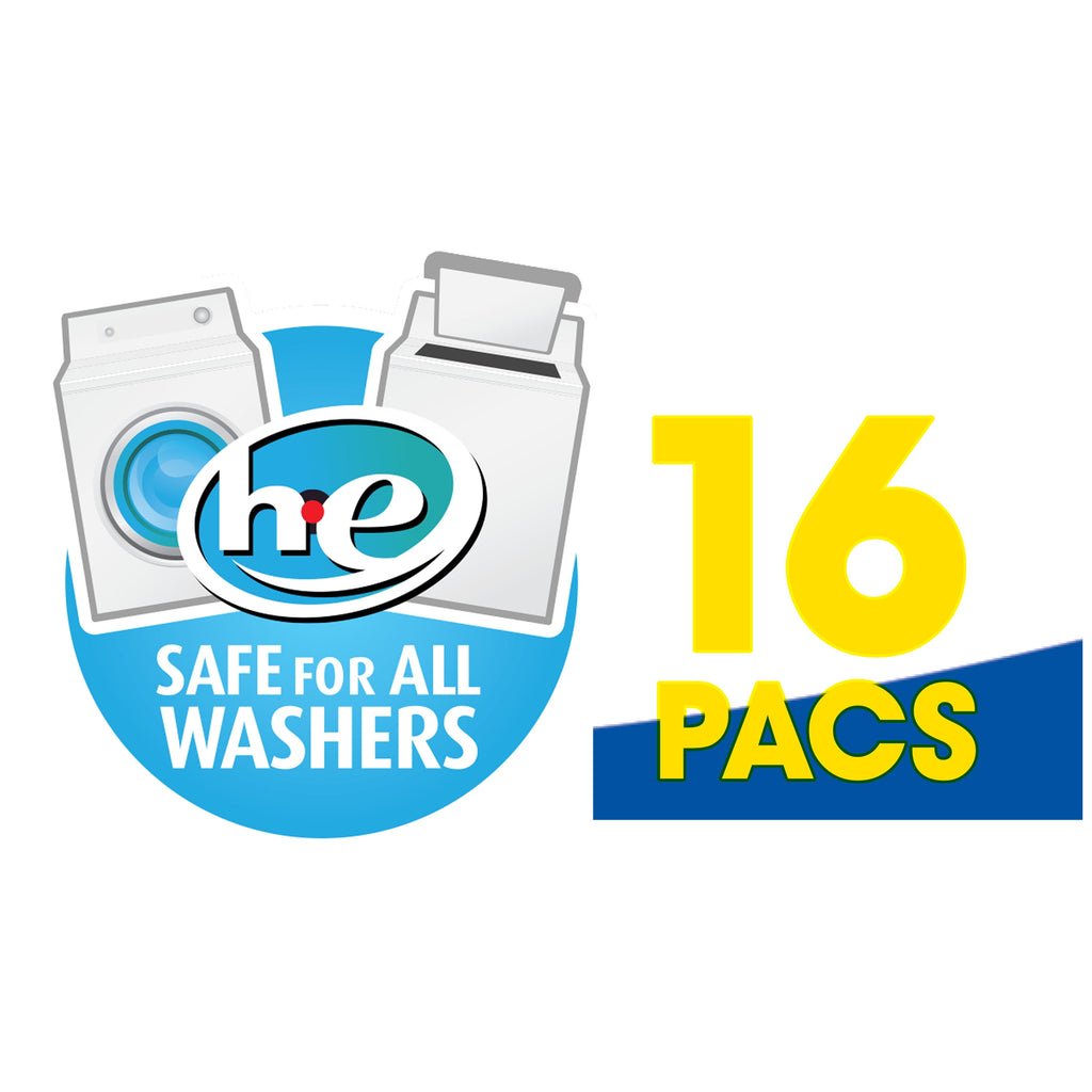 Great Value Premium Clean Laundry Pacs Original Scent, 16 Count