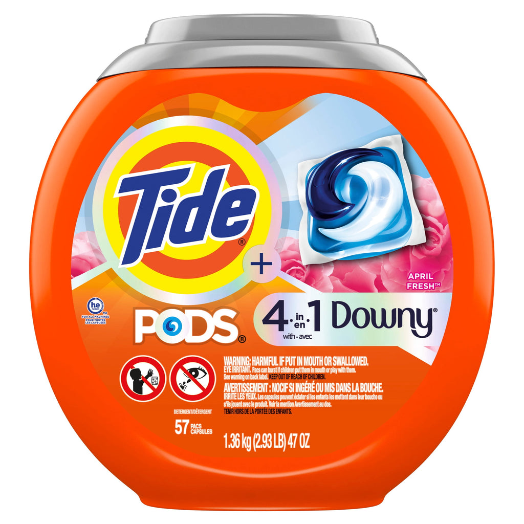 Tide PODS Laundry Detergent Pacs with a Touch of Downy Freshness, 3X Cleaning Power, 11 Count