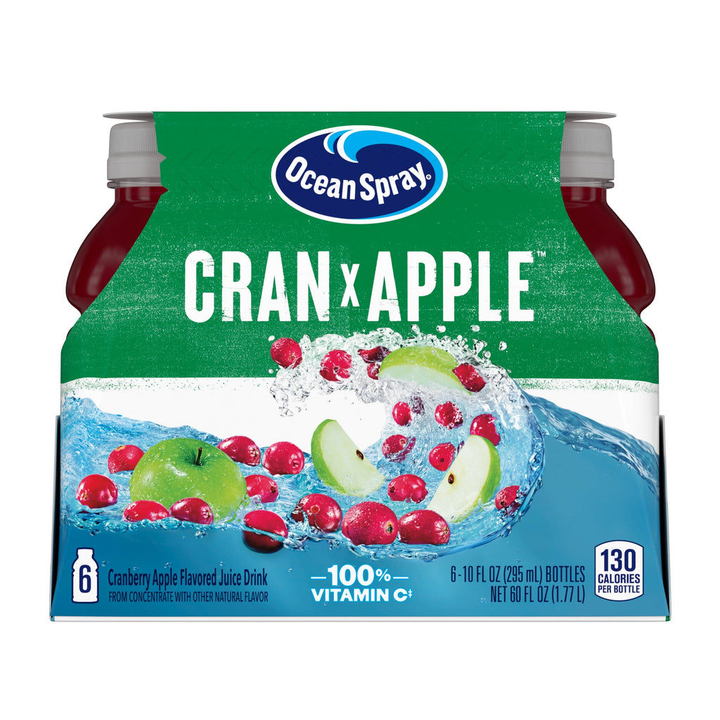 Ocean Spray® Cran-Apple™ Cranberry Apple Juice Drinks, 10 fl oz Bottles, 6 Count