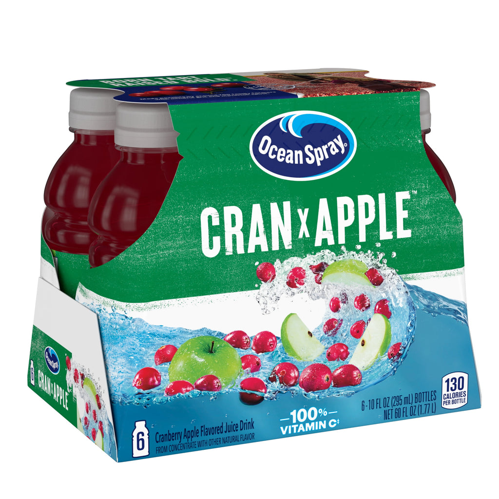 Ocean Spray® Cran-Apple™ Cranberry Apple Juice Drinks, 10 fl oz Bottles, 6 Count