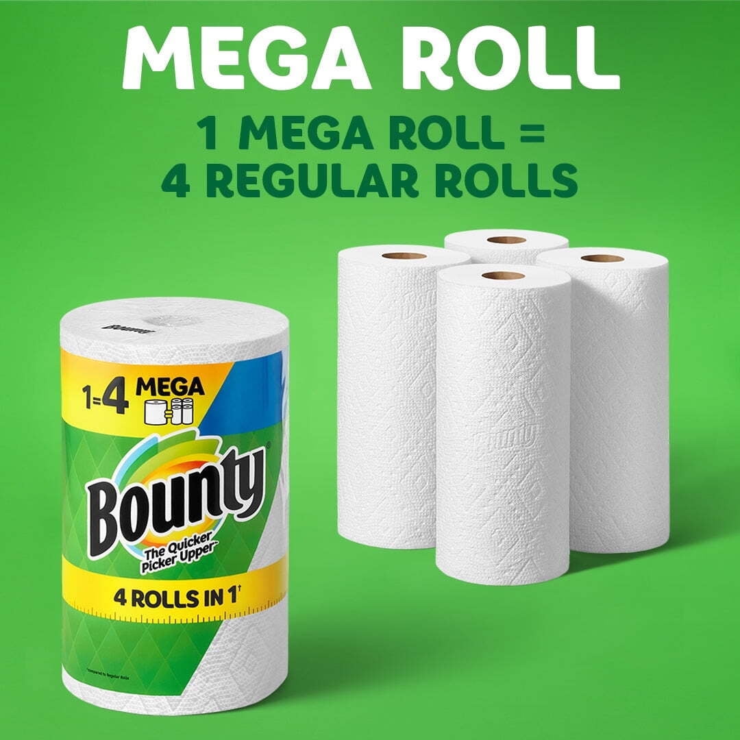 Bounty Paper Towels Select-A-Size, 1 Mega Roll ( 2 pack)