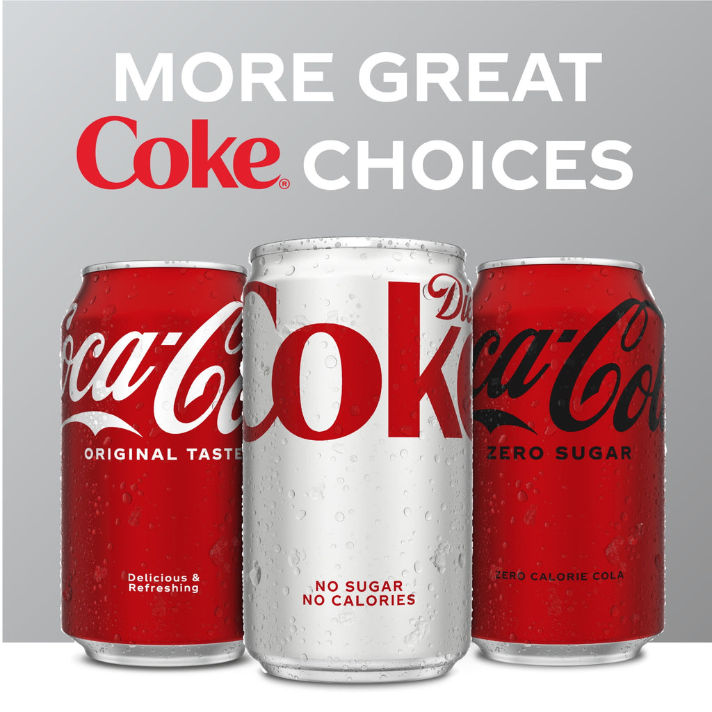 Diet Coke Soda Pop Cans, 12 fl oz, 24 Pack