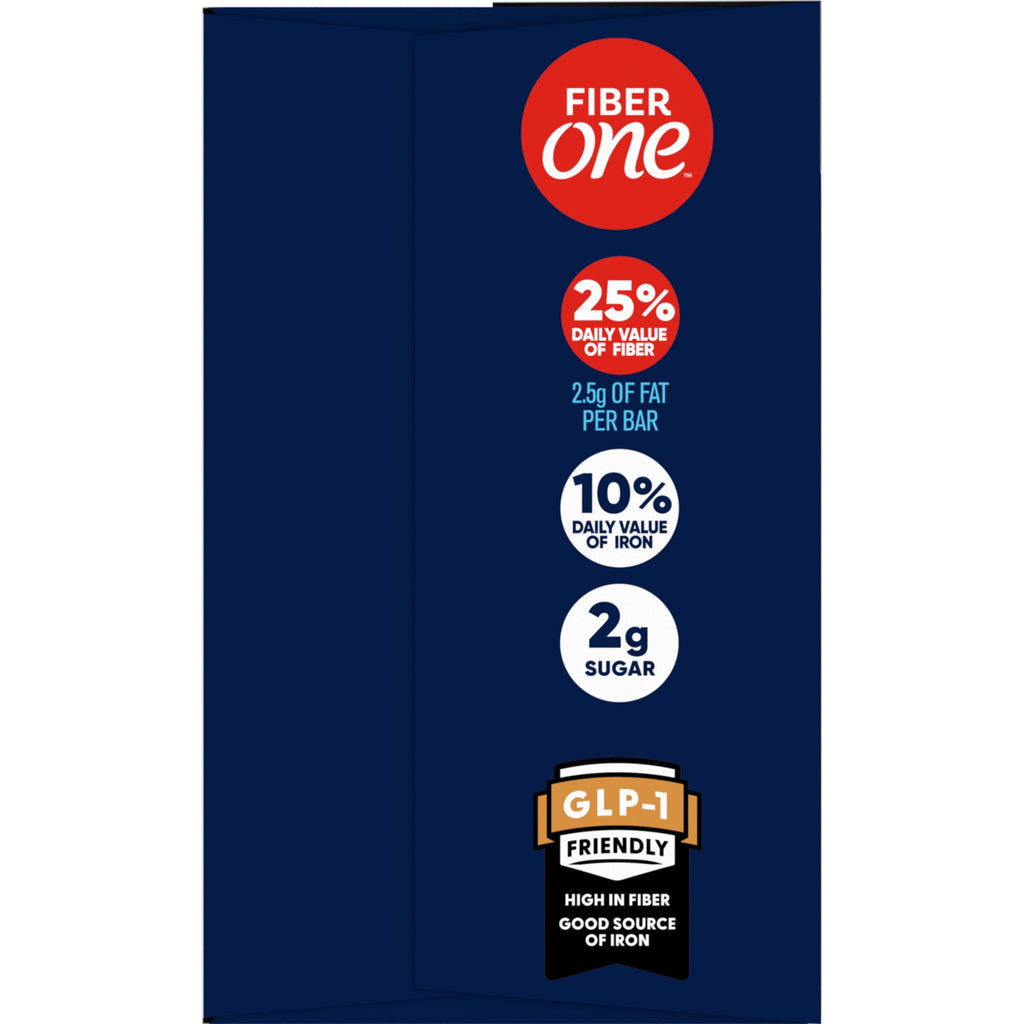 Fiber One Soft Baked Chocolate Chip Cookie Bars, Fiber Snacks, Value Pack, 12 Ct, 10.6 oz