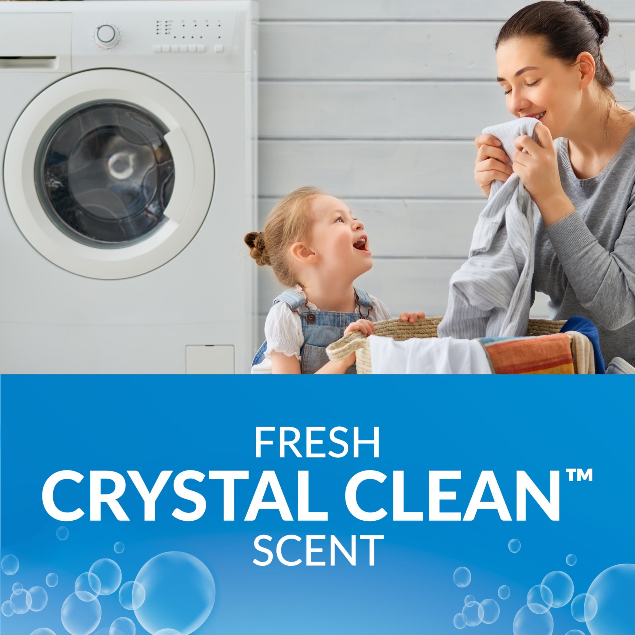XTRA Plus OxiClean, Crystal Clean, 36 Loads Liquid Laundry Detergent, 56 Fl oz
