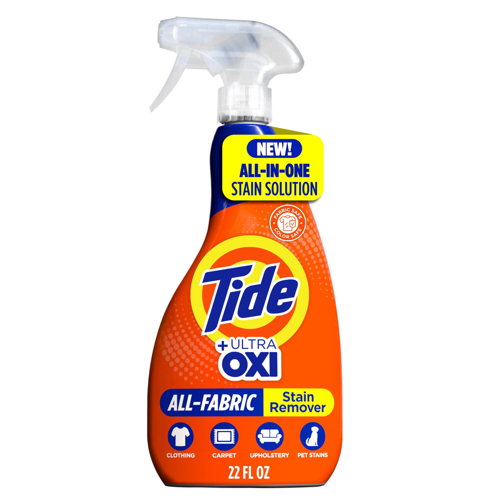 Tide +Ultra Oxi All-Fabric Laundry Stain Remover Spray, 22 fl oz