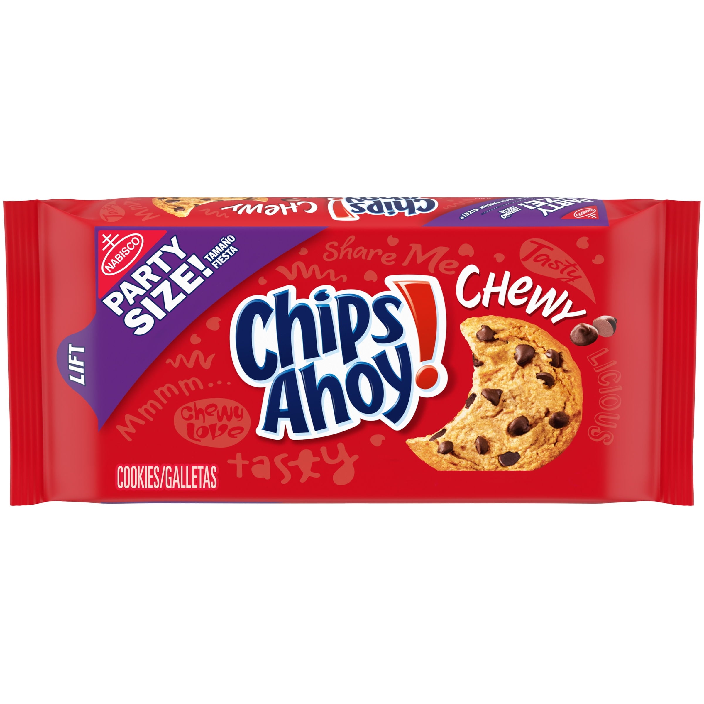 CHIPS AHOY! Chewy Fudgy Chocolate Chip Cookies, Party Size, 26 oz