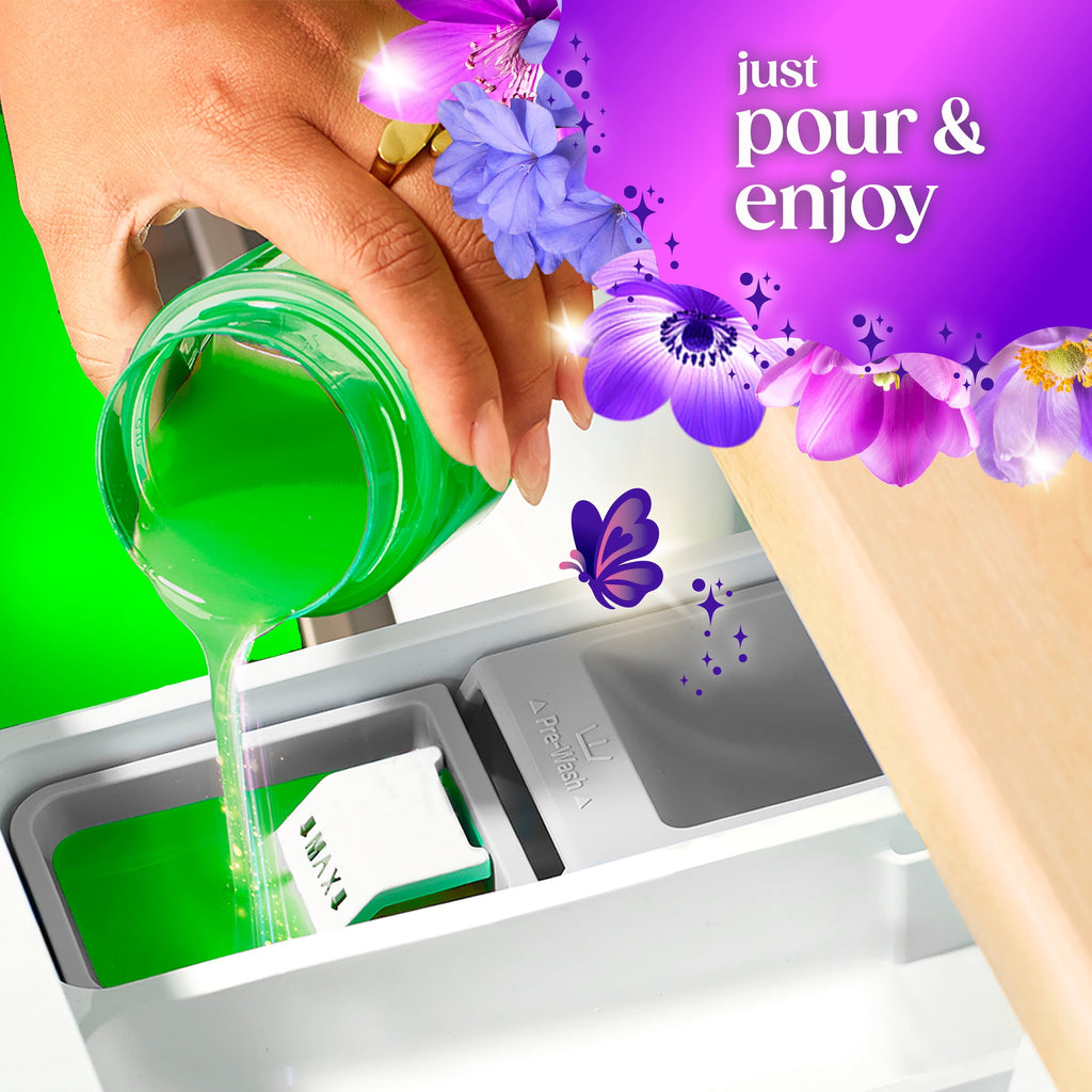 Gain Laundry Detergent Liquid, Now with Odor Defense, Moonlight Breeze Scent, 39 fl oz, 29 Loads
