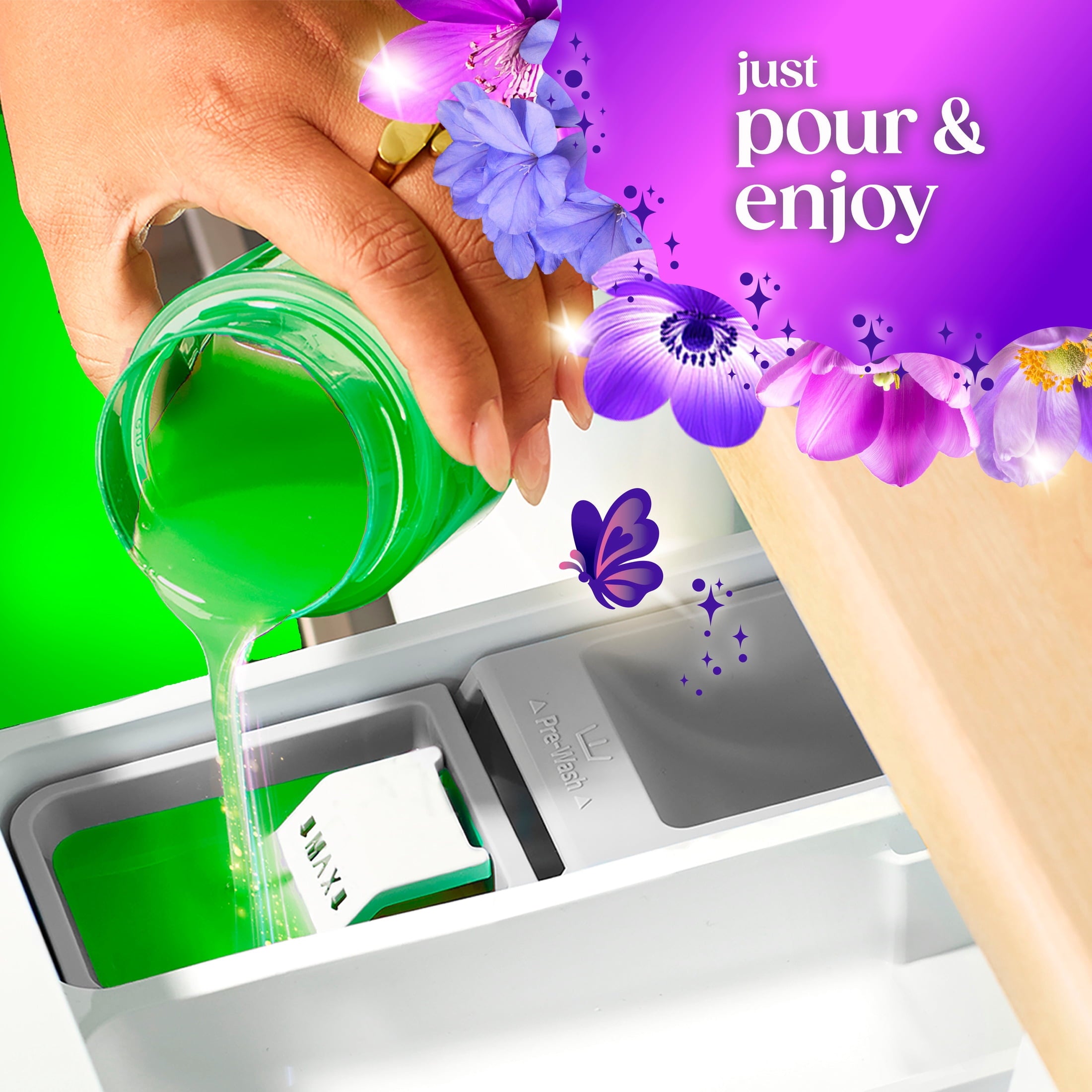 Gain Laundry Detergent Liquid, Now with Odor Defense, Moonlight Breeze Scent, 39 fl oz, 29 Loads