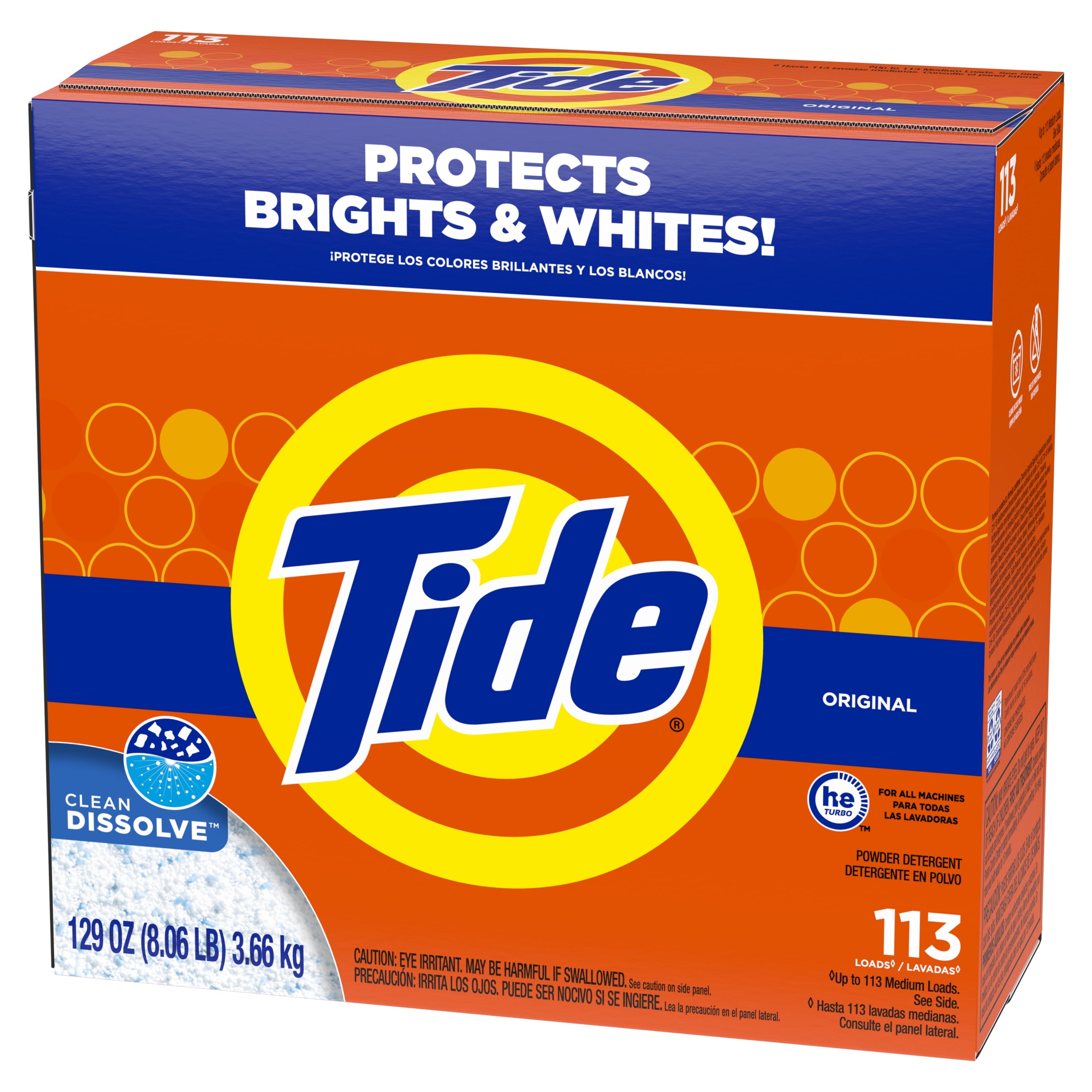 Tide Powder Laundry Detergent, Original Scent, 50 oz, 44 Loads