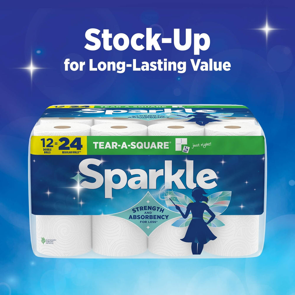 Sparkle Pick-a-Size Paper Towels, Limited Edition Summer Design, 2 Double Roll