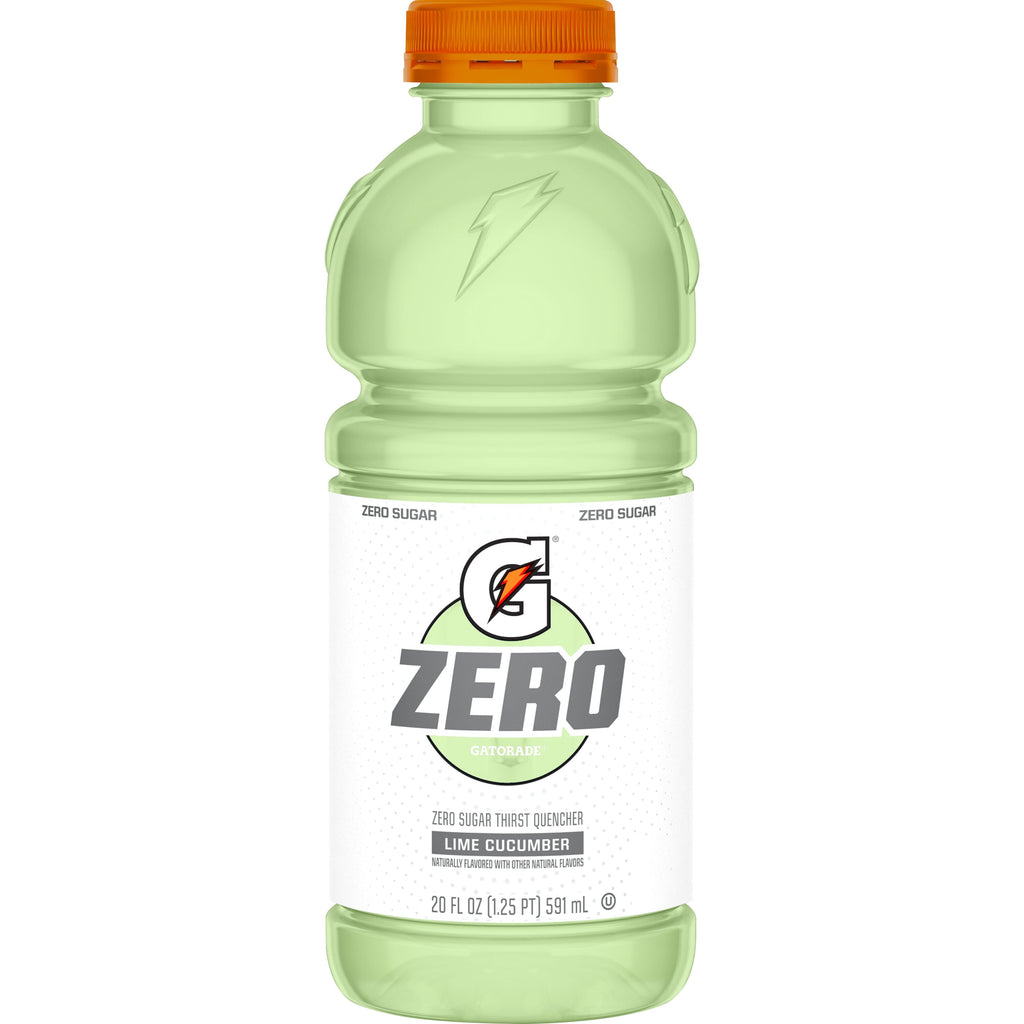 Gatorade Zero Sugar Thirst Quencher Glacier Cherry Sports Drinks, 20 fl oz, 8 Count Bottles