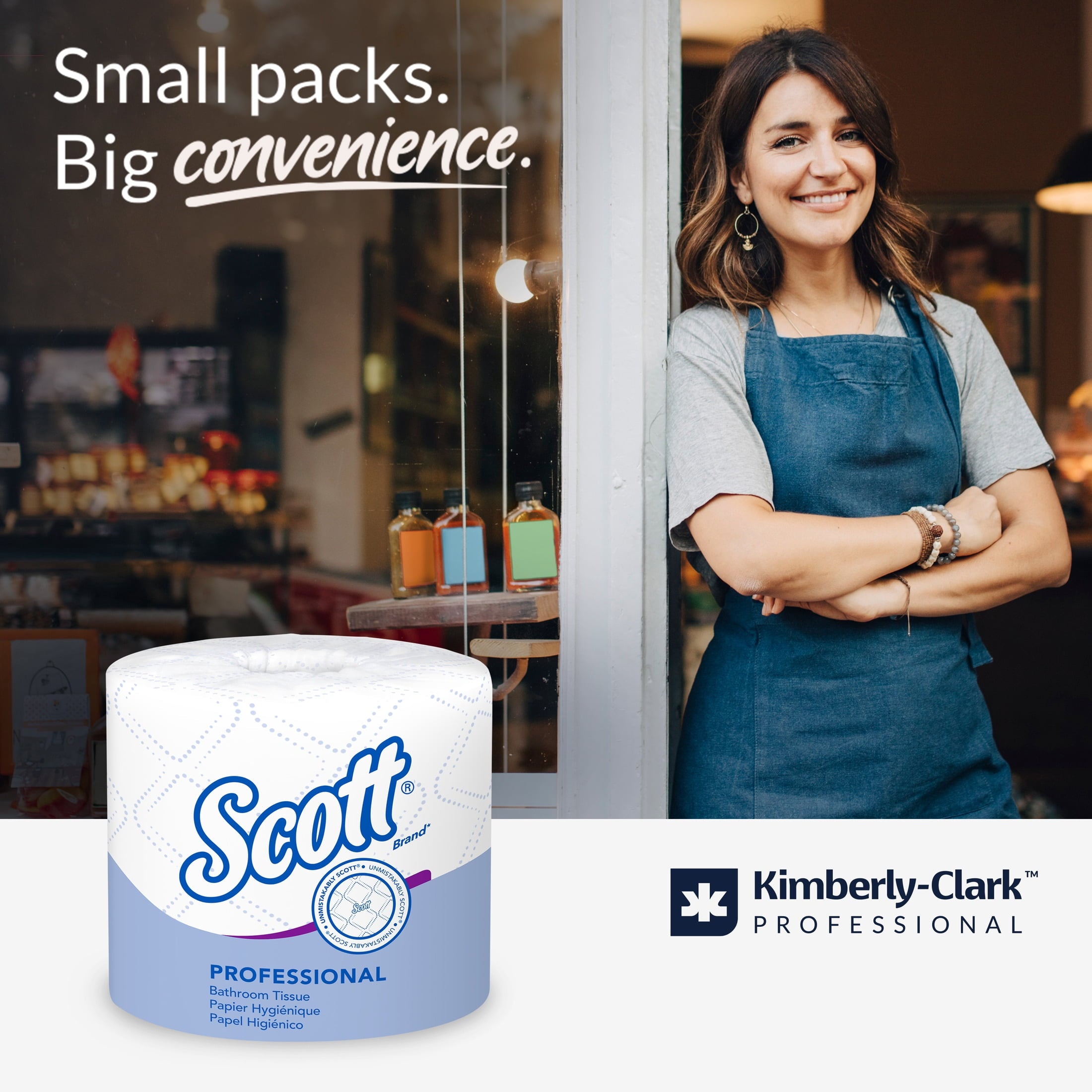Scott Professional Standard Roll Toilet Paper, Bulk (48040), 2-Ply, Elevated Design, White, Individually Wrapped (40 Rolls of 550 Sheets, 22,000 Sheet Total)