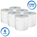 Scott Professional Pro High-Capacity Hard Roll Paper Towels, Bulk (53925), Hardwound, Elevated Design, Absorbency Pockets, for ScottBrand Blue Core Dispensers (6 Rolls at 700' Each, 4,200'/Case)