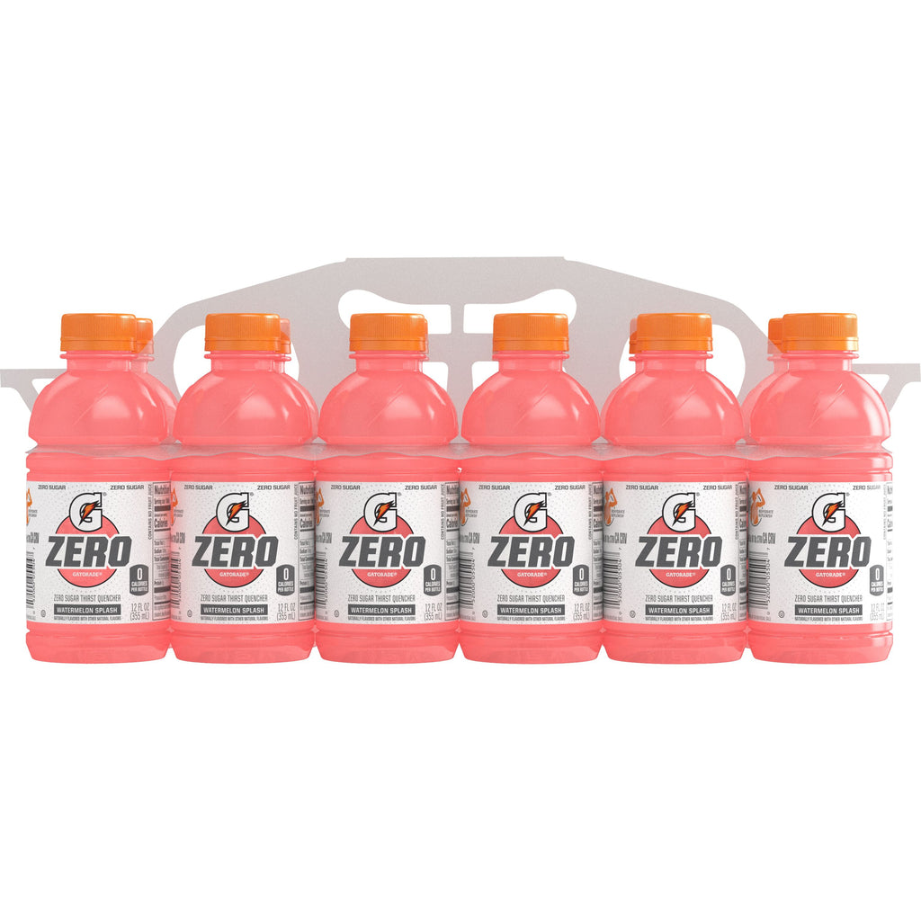 Gatorade Zero Sugar Thirst Quencher Lemon Lime Sports Drinks, 12 fl oz, 12 Count Bottles