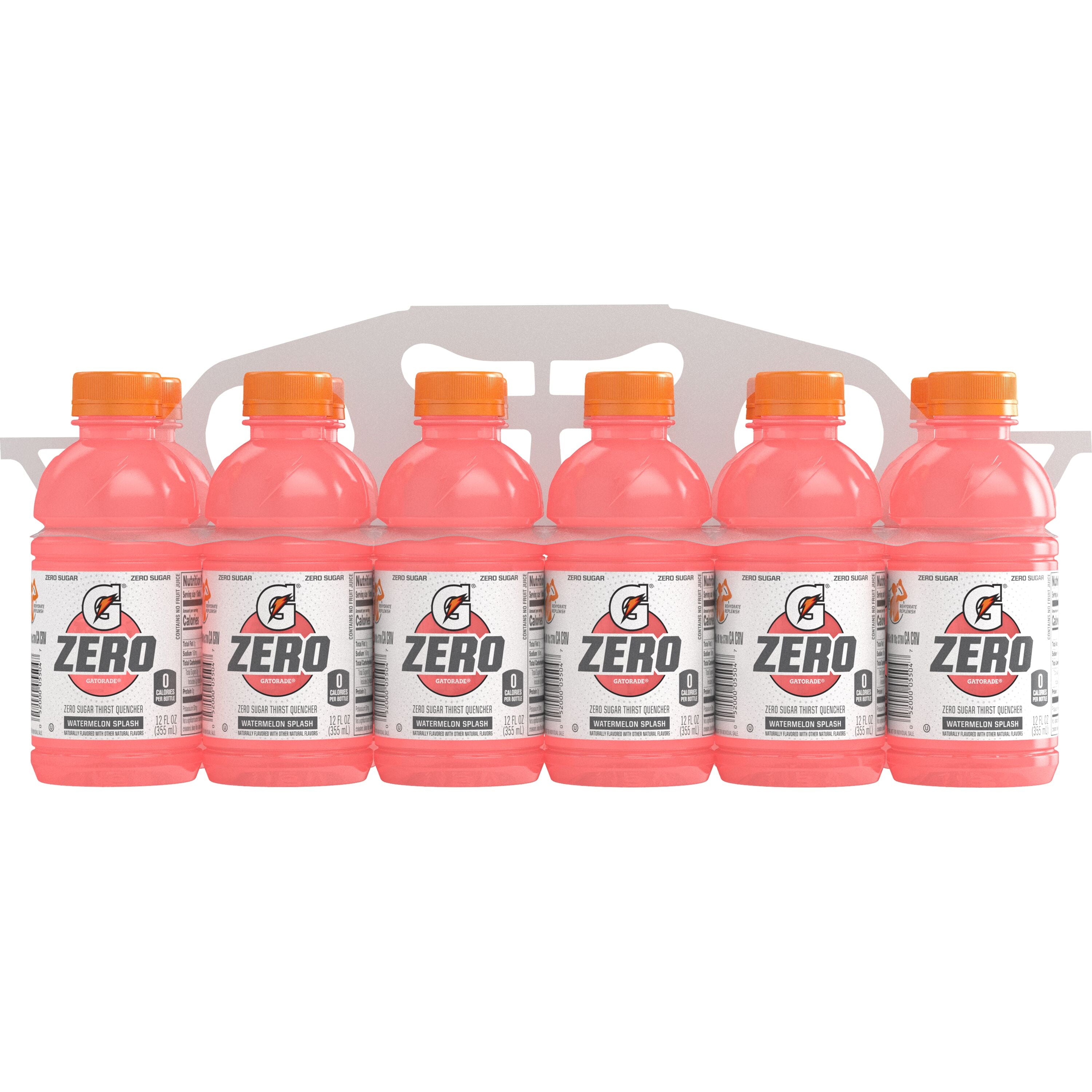 Gatorade Zero Sugar Thirst Quencher Lemon Lime Sports Drinks, 12 fl oz, 12 Count Bottles