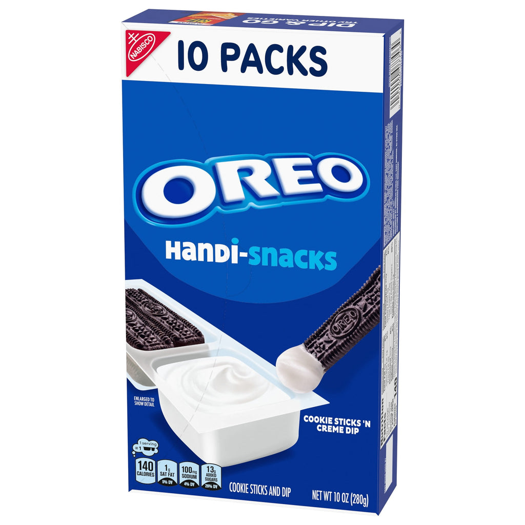 Handi-Snacks OREO Cookie Sticks 'N Creme Dip Snack Packs, 10 Snack Packs
