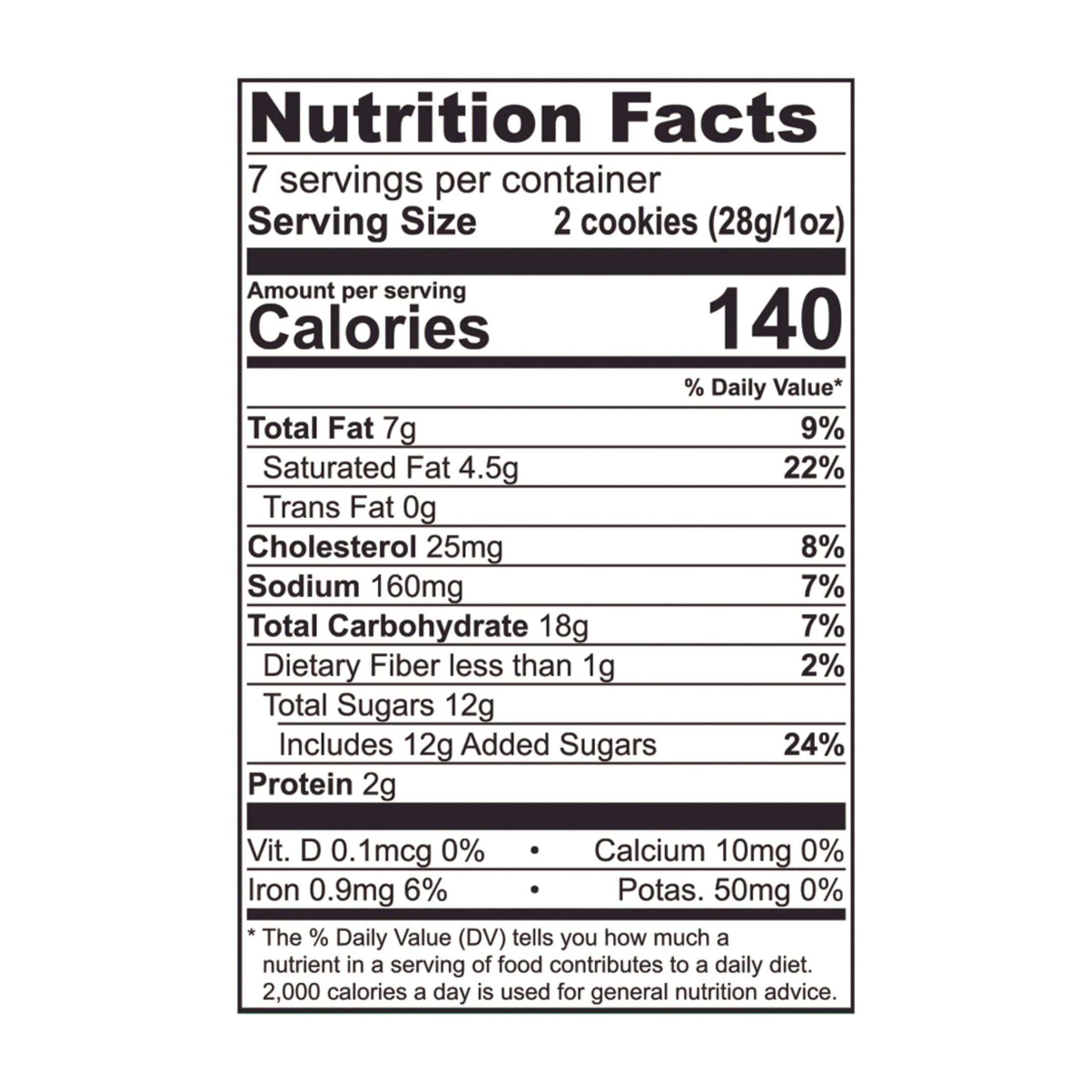 Tate's Bake Shop Chocolate Chip Cookies, 7 oz