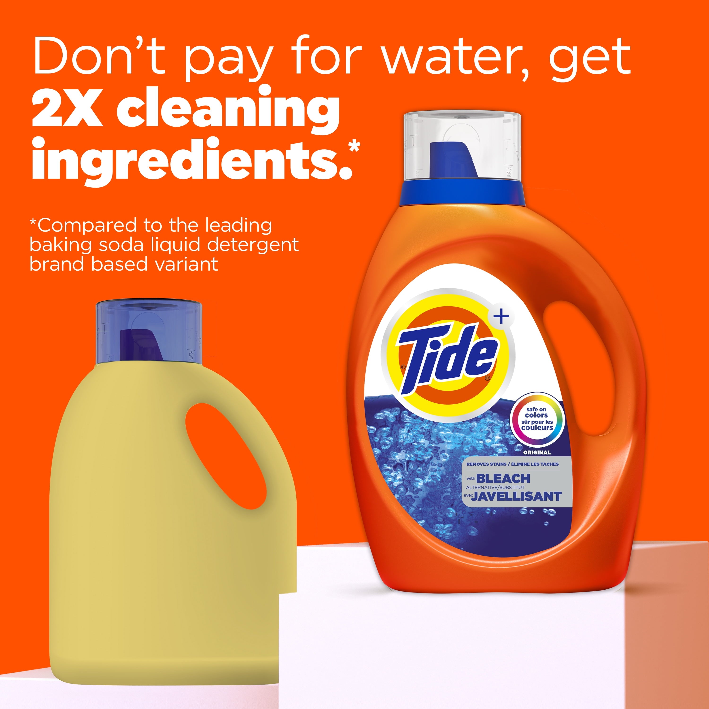 Tide Bleach Alternative Liquid Laundry Detergent, Original Scent, 84 fl oz, 59 Loads