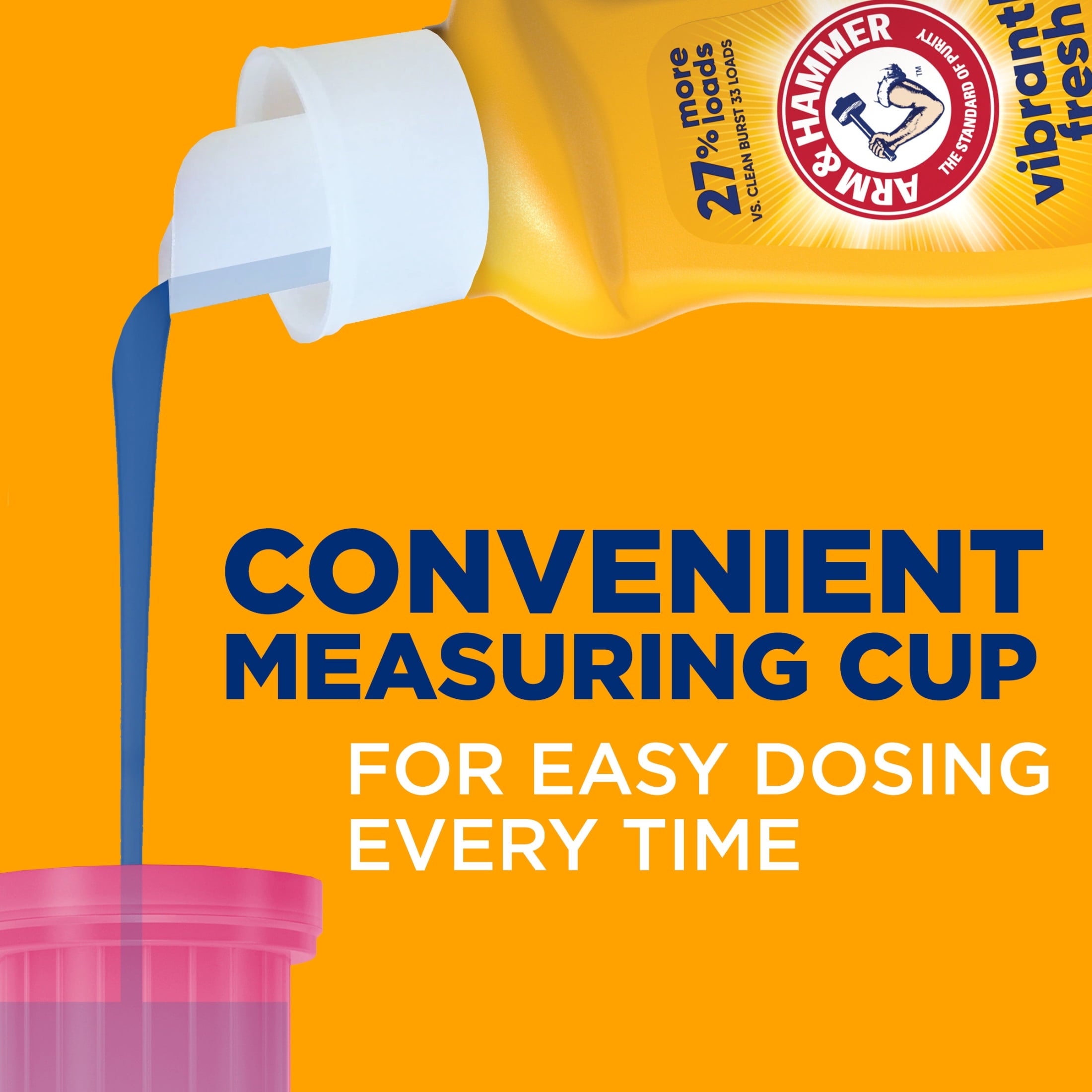 ARM & HAMMER Tropical Paradise, 89 Loads Liquid Laundry Detergent, 102.5 Fl oz