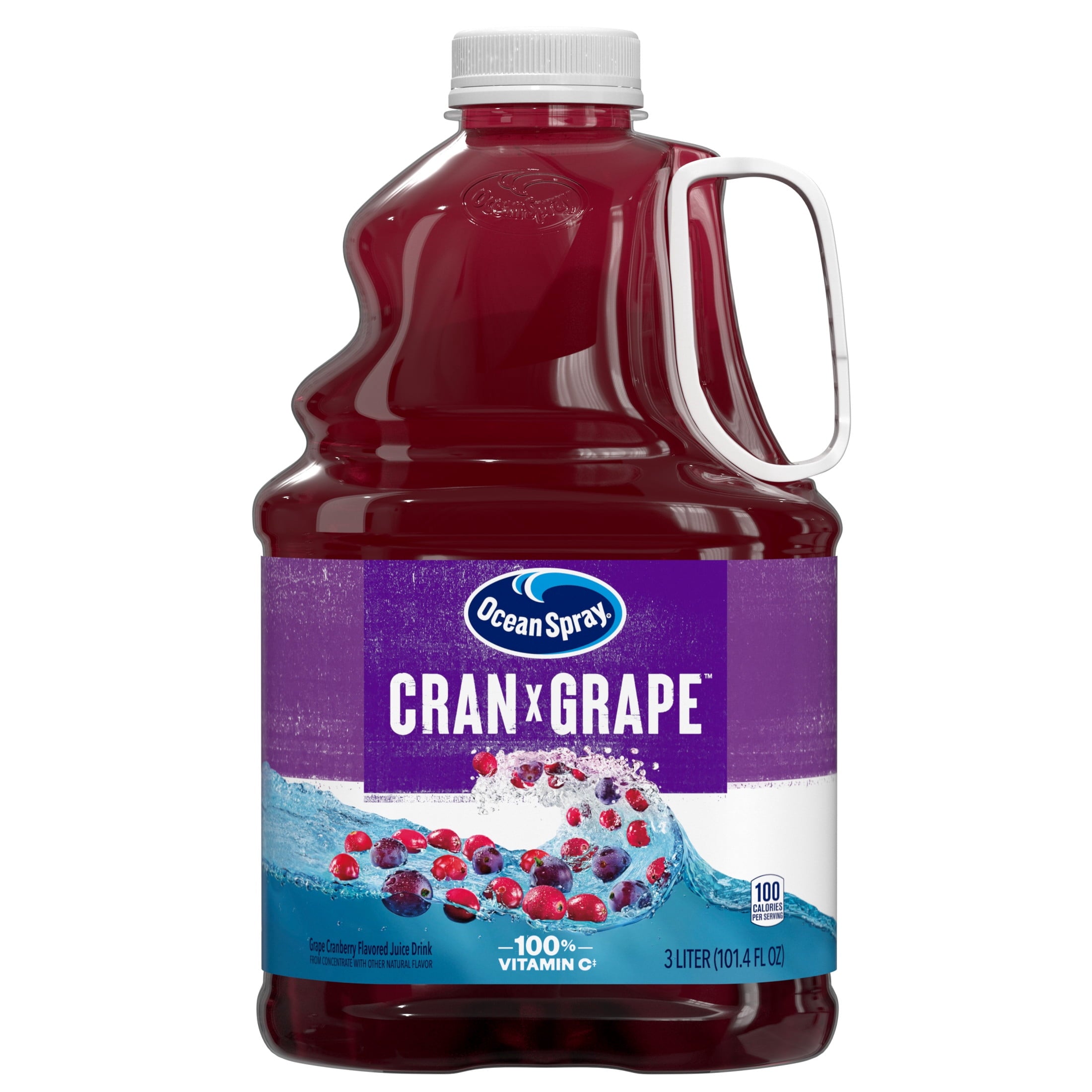 Ocean Spray® Cran-Grape® Cranberry Grape Juice Drink, 101.4 fl oz Bottle