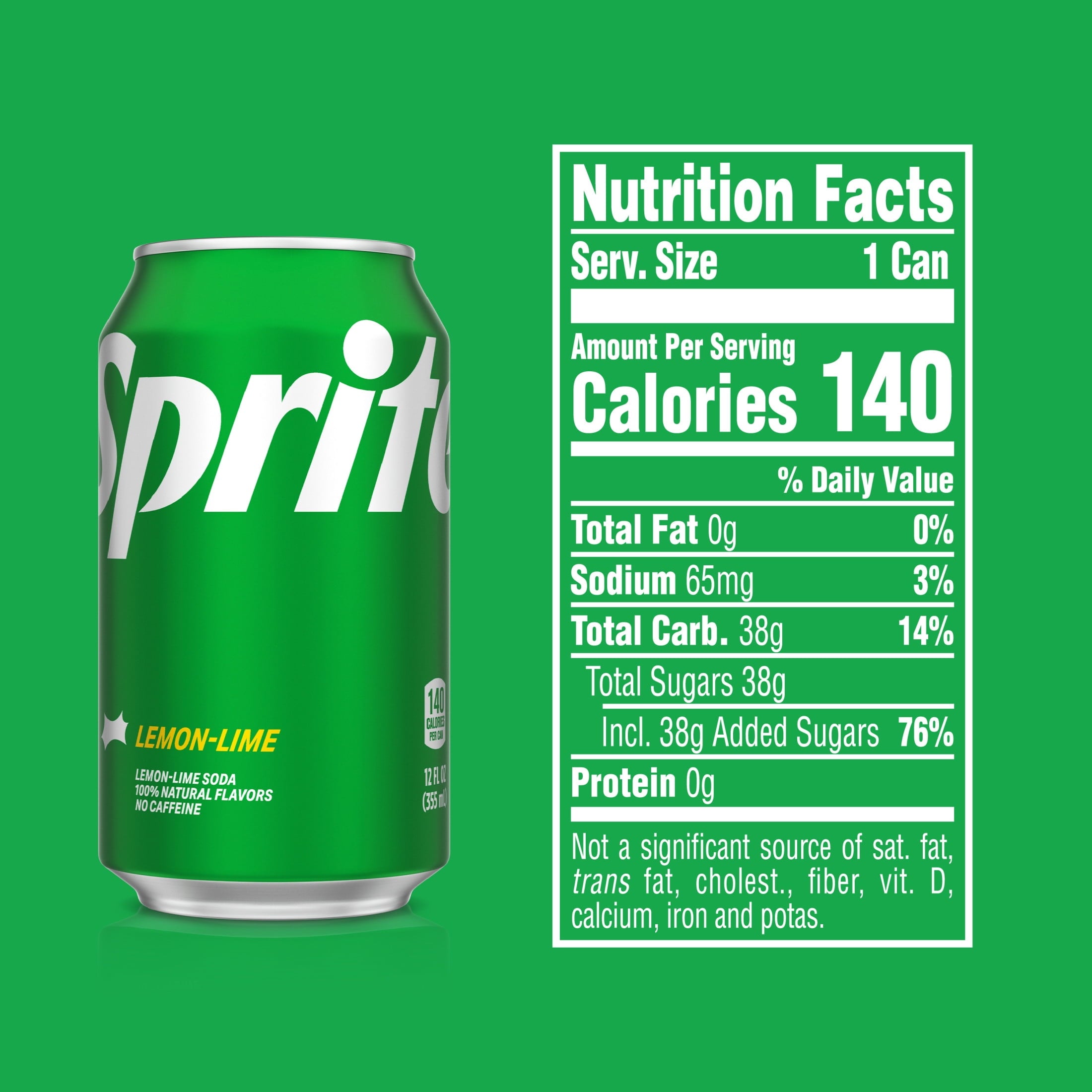 Sprite Lemon-Lime Caffeine Free Soda Pop Fridge Pack Cans, 12 fl oz, 12 Pack