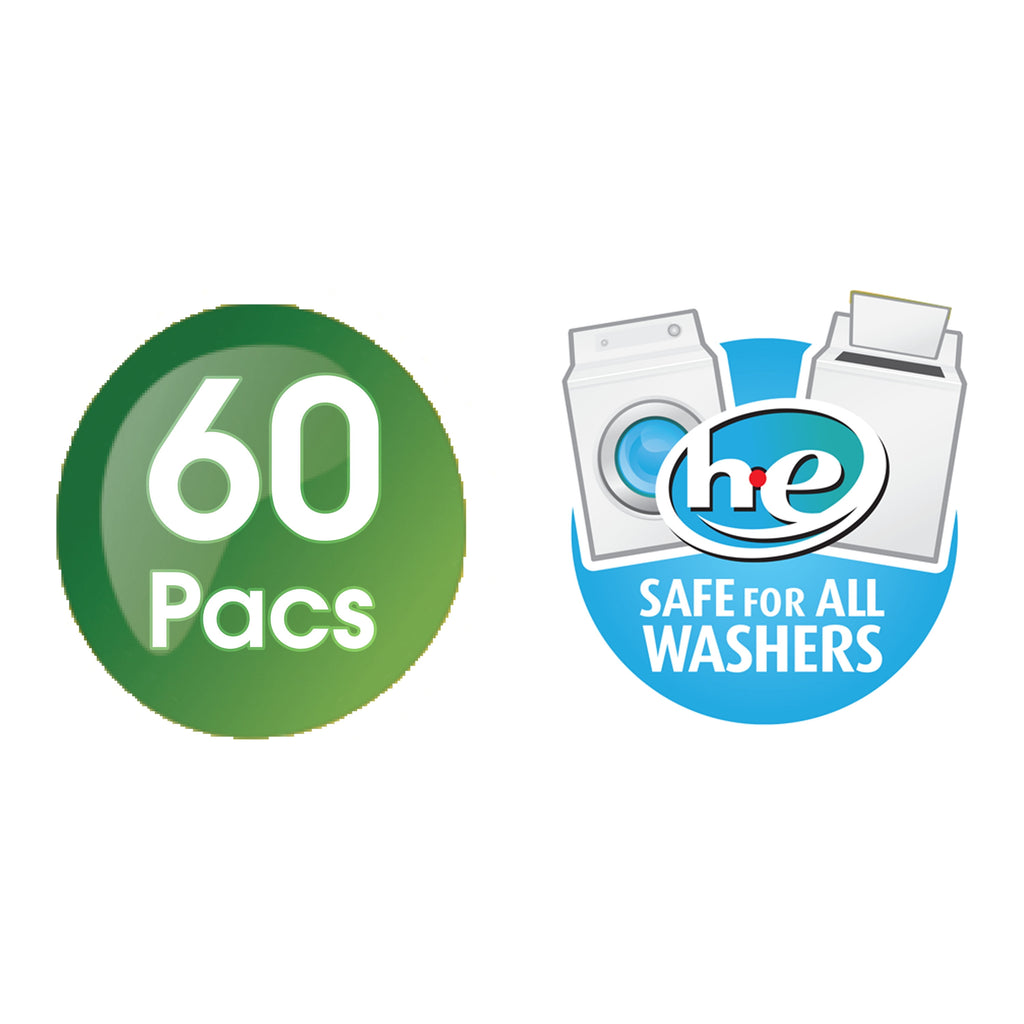 Great Value Ultimate Fresh Laundry Pacs, Original Clean, 60 Count