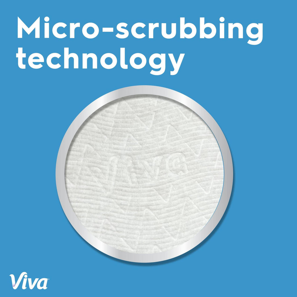 Viva Multi-Surface Cloth Paper Towels, 6 Triple Rolls, 165 Sheets per Roll