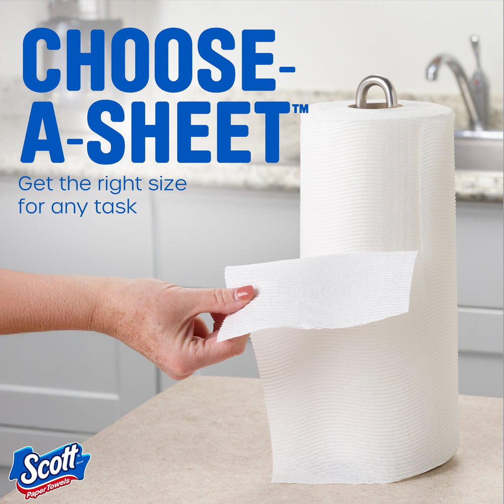 Scott Choose-a-Sheet Paper Towels, 12 Double Rolls