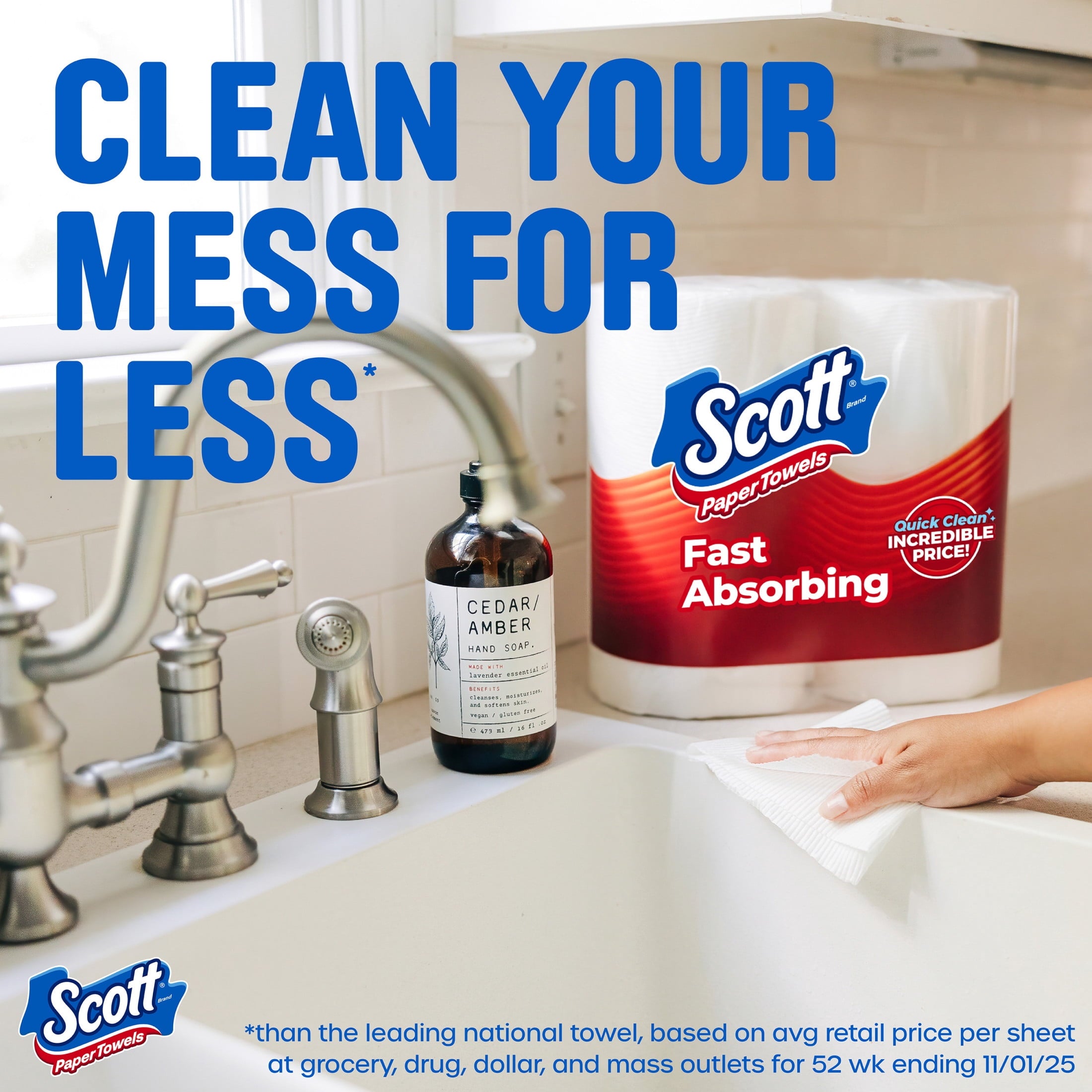 Scott Paper Towels Choose-A-Sheet 6 Double Rolls