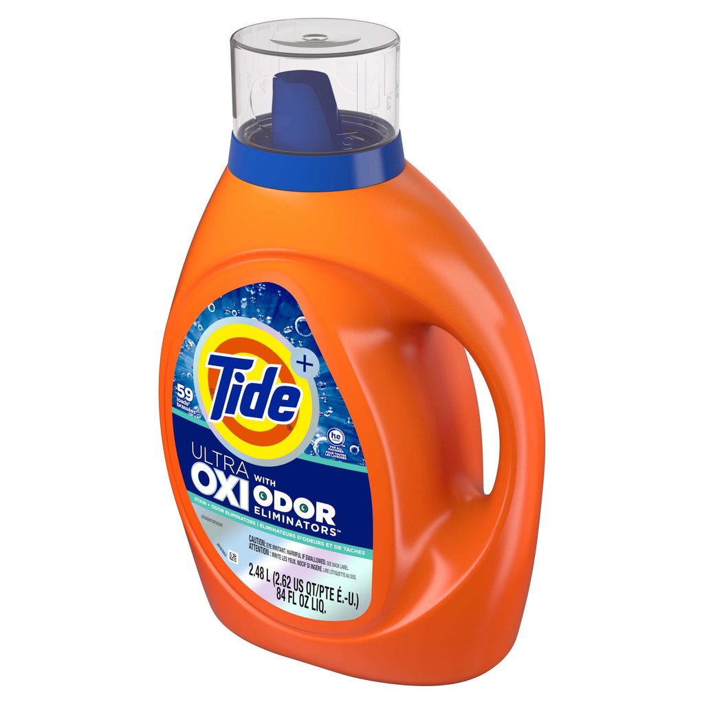 Tide Ultra OXI with Odor Eliminators Liquid Laundry Detergent, 59 Loads, 84 fl oz