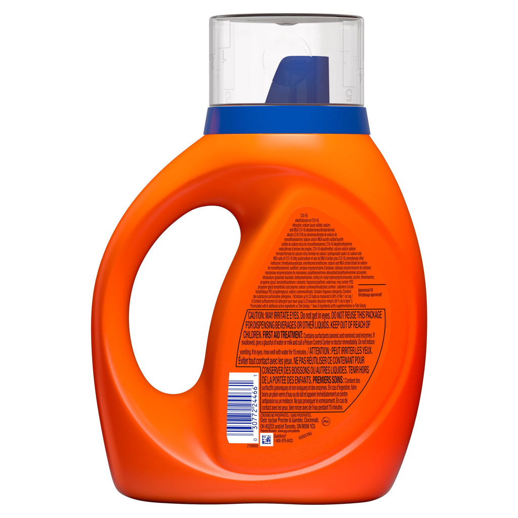 Tide Laundry Detergent Liquid with 6X Boosted Cleaning Power, Original Scent, 125 fl oz, 100 Loads